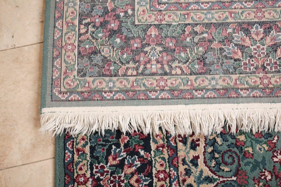 Large Machine Woven Persian Medallion Area Rug