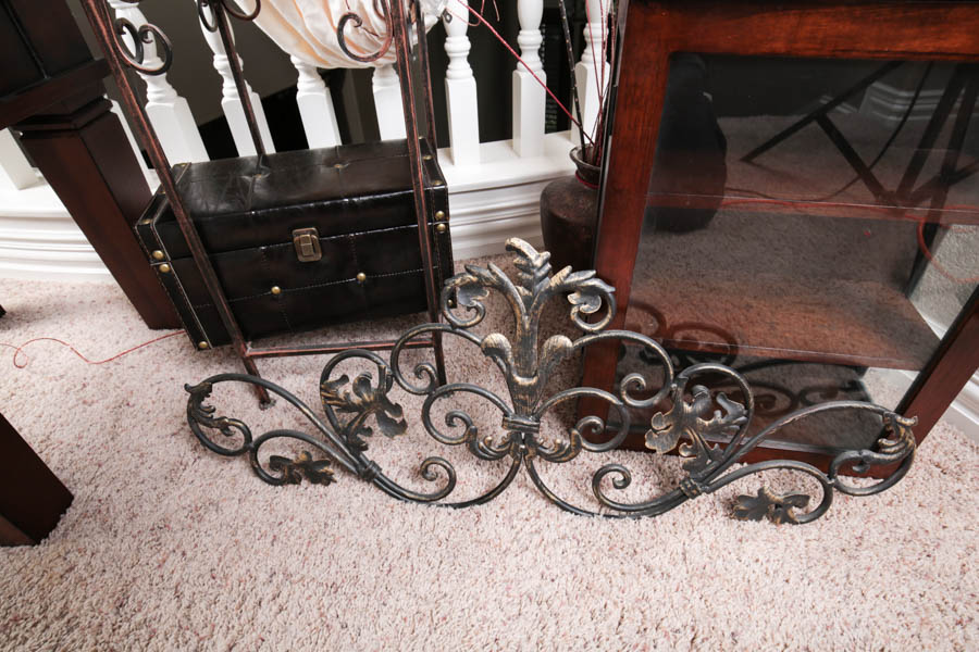 Collection of Wood and Metal Decor