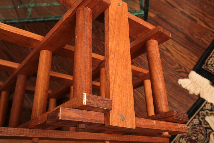 Metal and Glass Wine Stand and Folding Wood Wine Rack