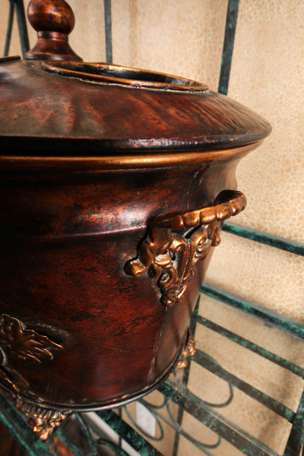 Metal and Glass Wine Stand and Folding Wood Wine Rack