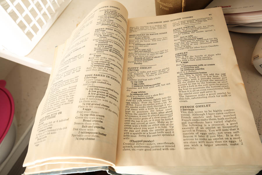 Collection of Cookbooks, Book Stands and More