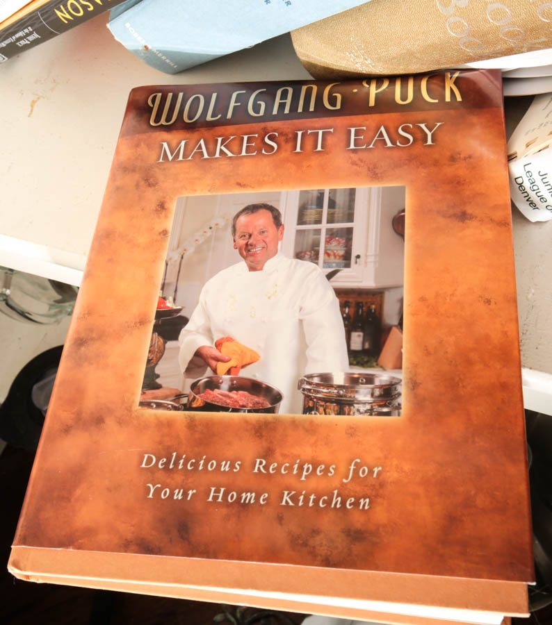 Collection of Cookbooks, Book Stands and More