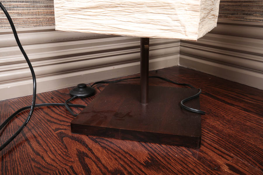 Column Floor Lamp with Paper Shade
