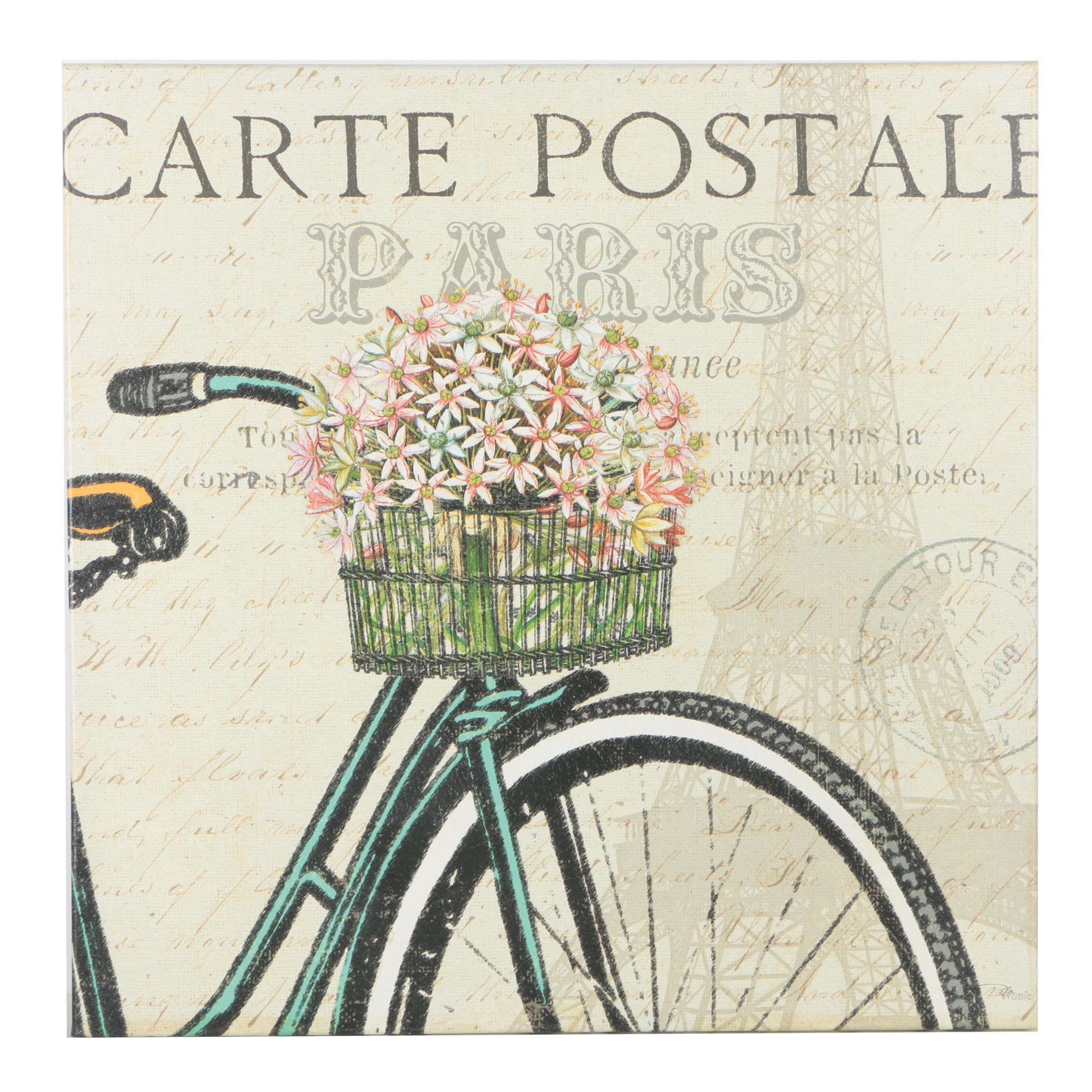 Giclée Print on Stretched Canvas "Carte Postale"
