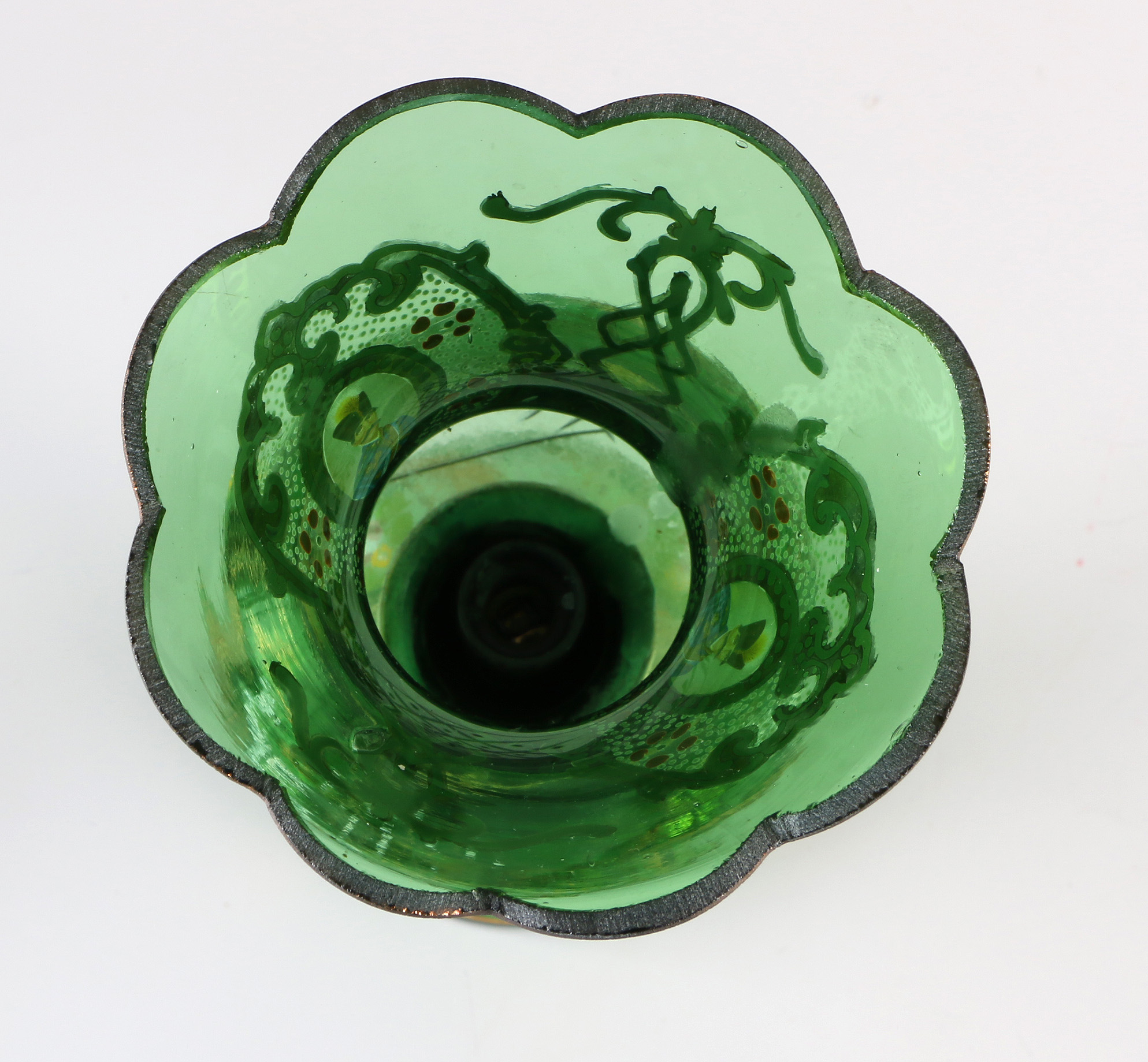 Vintage Bohemian Glass Lamps