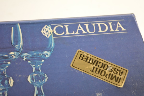 Claudia Crystal Cordial Glasses