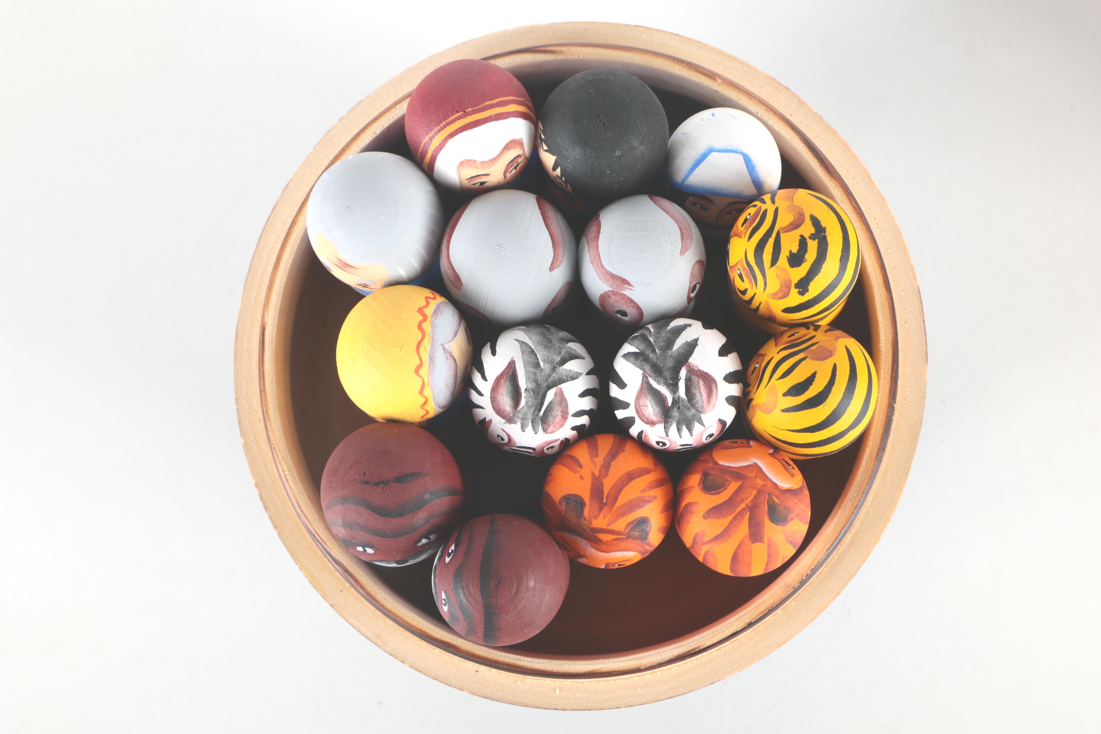 Russian Wooden Noah's Arc Set