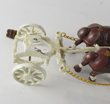 Vintage Clydesdale Horse Team and Wagon Toy