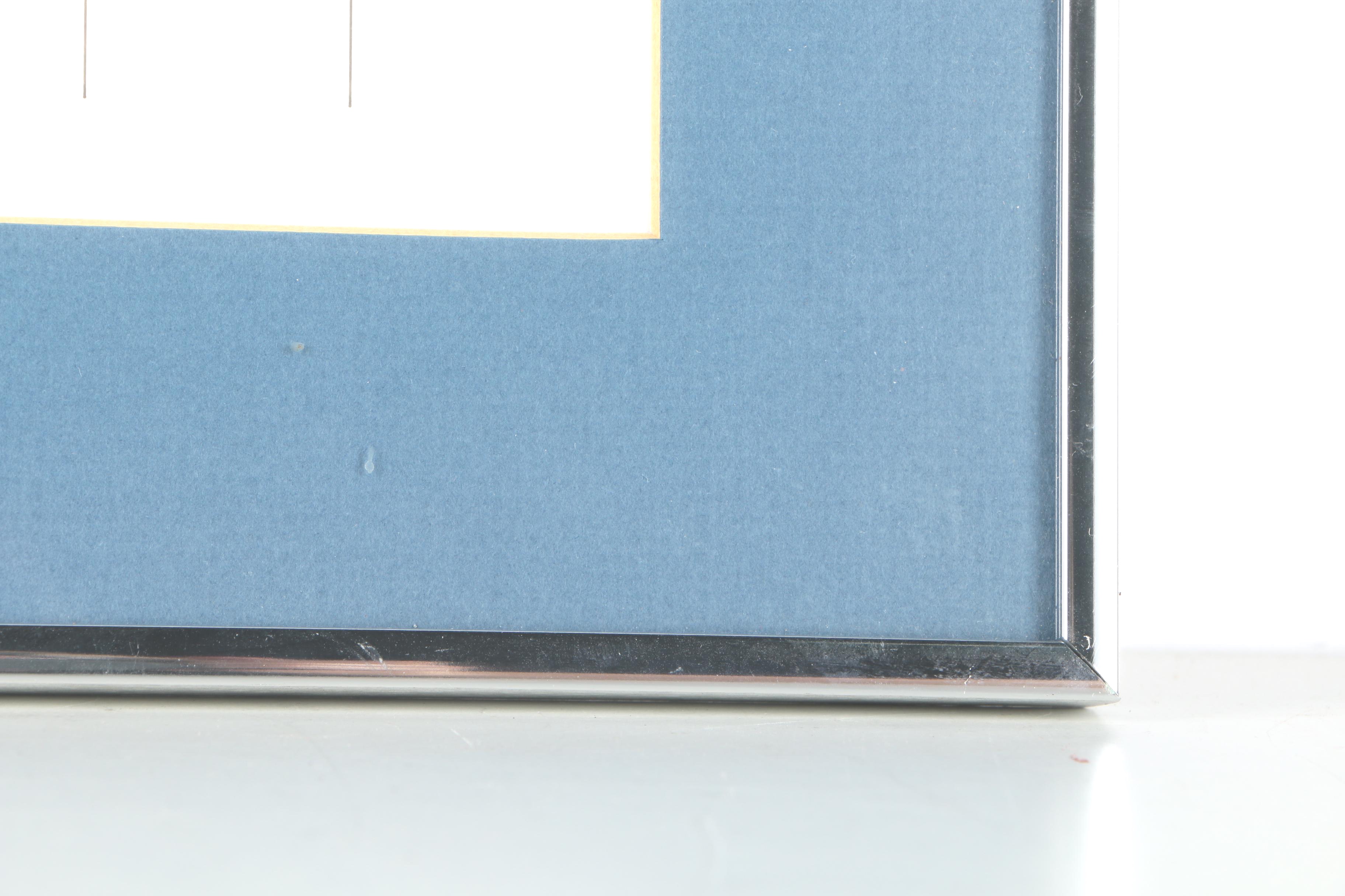 Technical Drawing of 20th-Century Boeing Airplane Designs "75 Years"