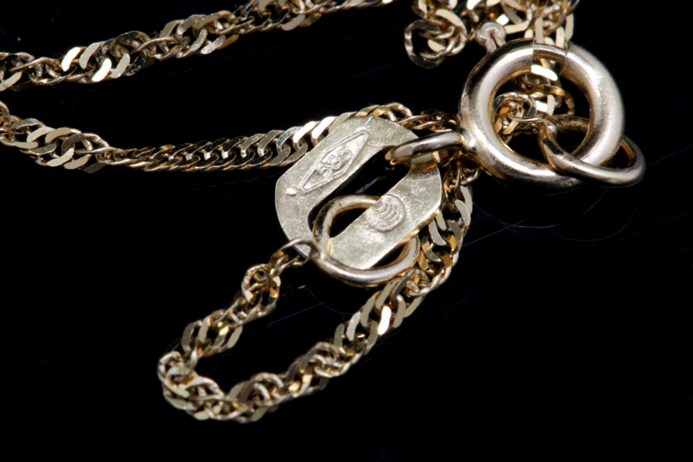 14K Yellow Gold and Diamond Star Pendant with Chain