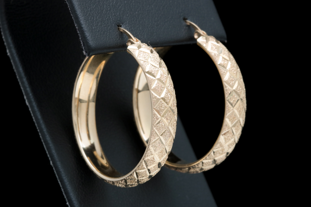 14K Yellow Gold Hoop Earrings
