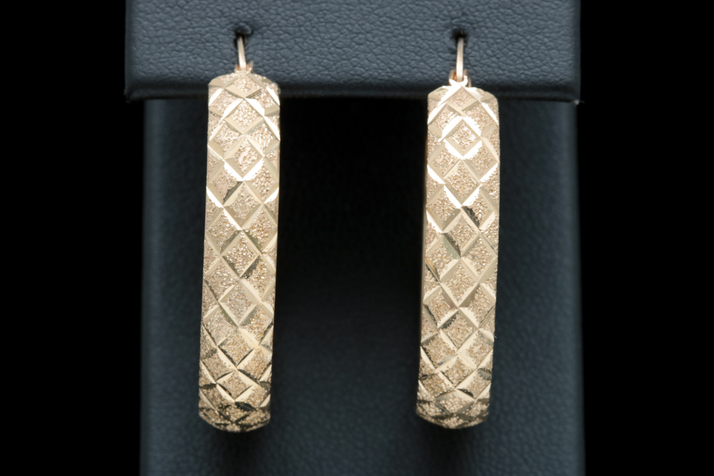 14K Yellow Gold Hoop Earrings