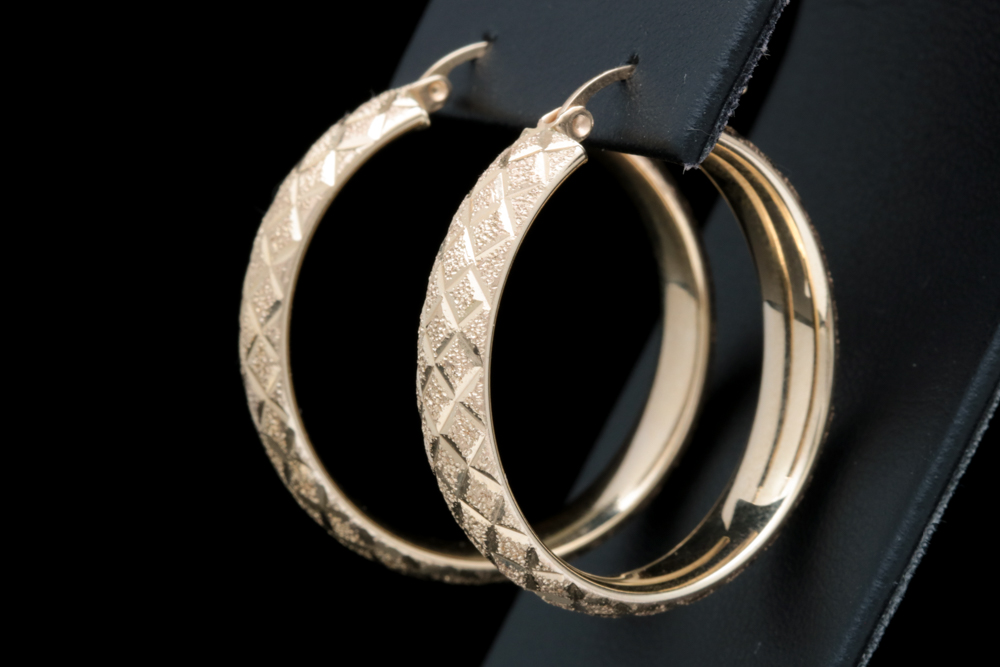 14K Yellow Gold Hoop Earrings