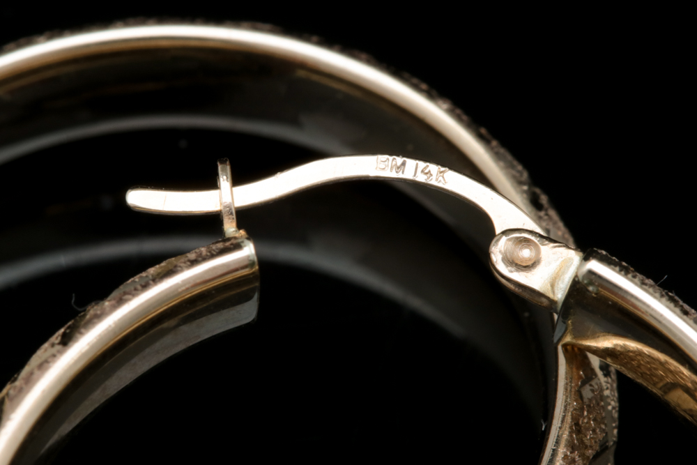 14K Yellow Gold Hoop Earrings