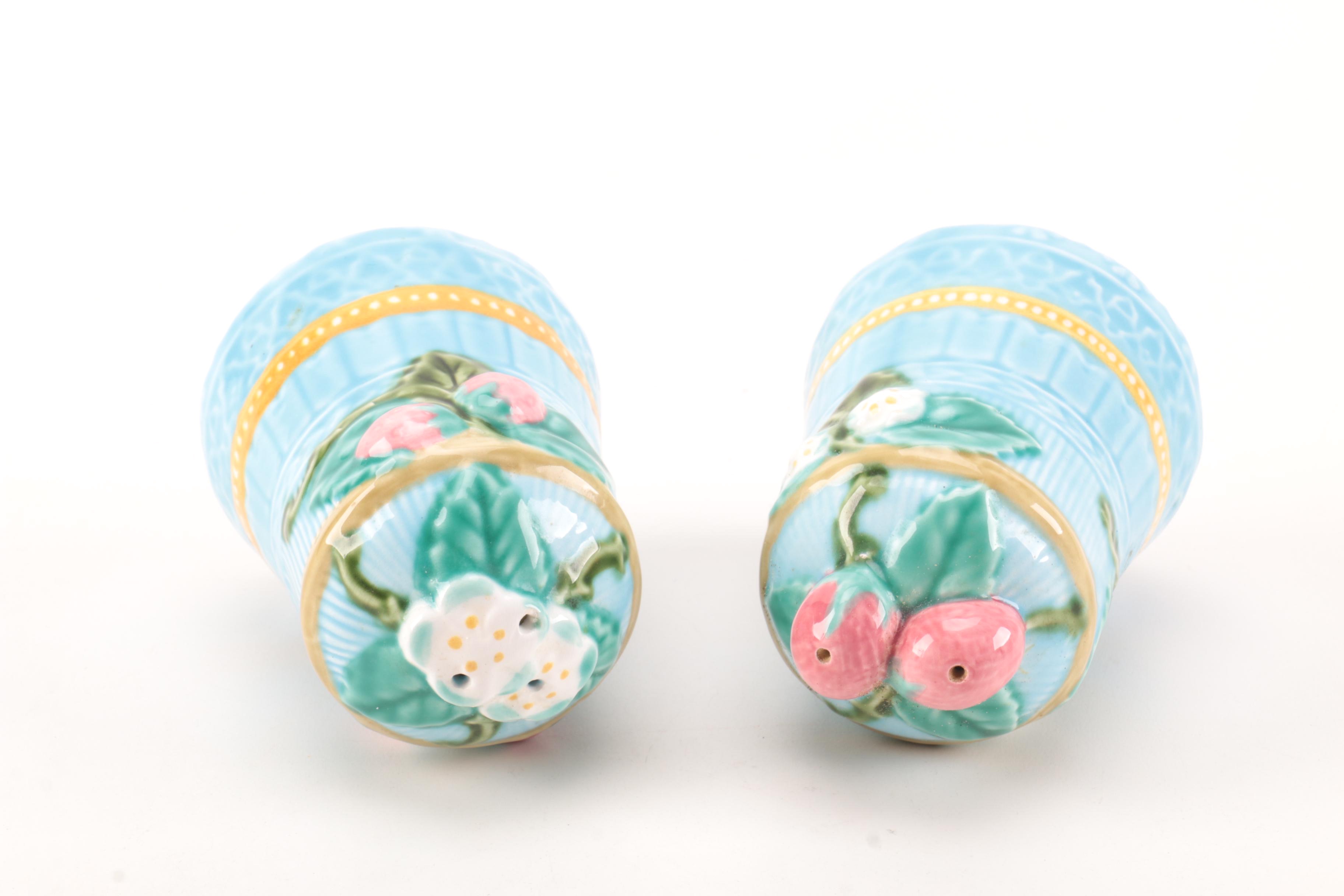 Fitz and Floyd Salt and Pepper Shaker and Sugar Bowl