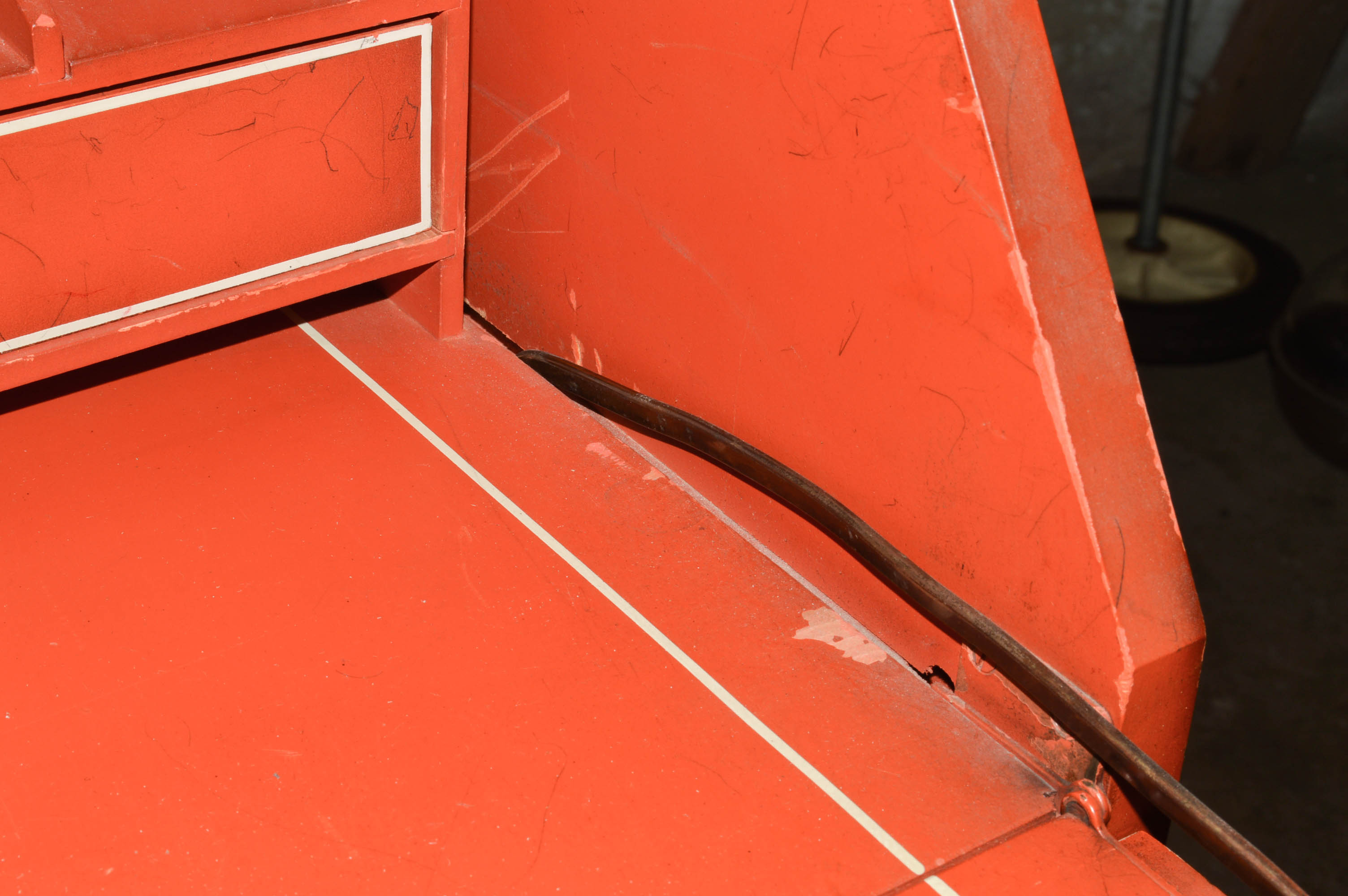 Cottage-Style Painted Secretary Desk With Twenty Drawers