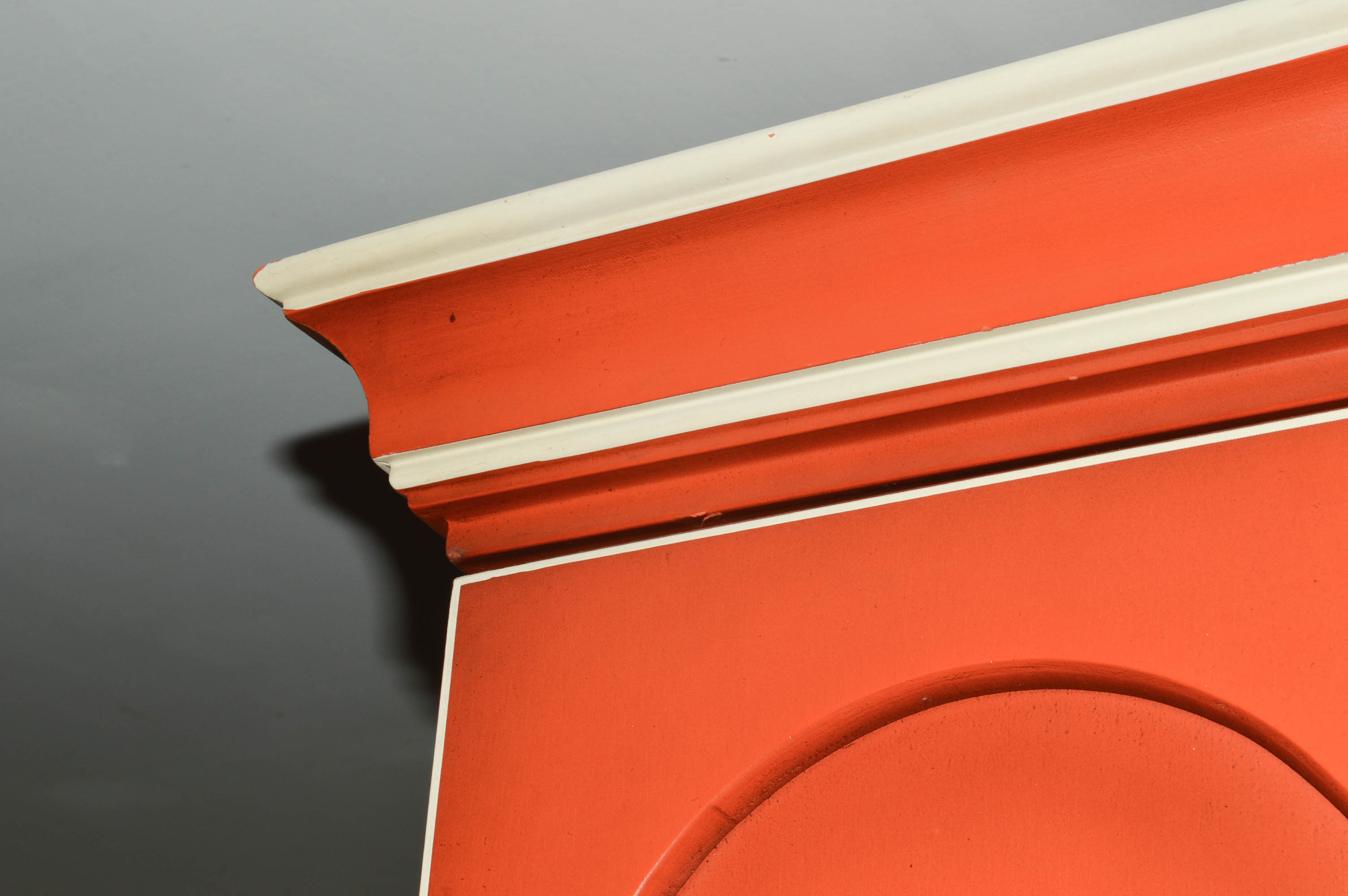 Cottage-Style Painted Secretary Desk With Twenty Drawers