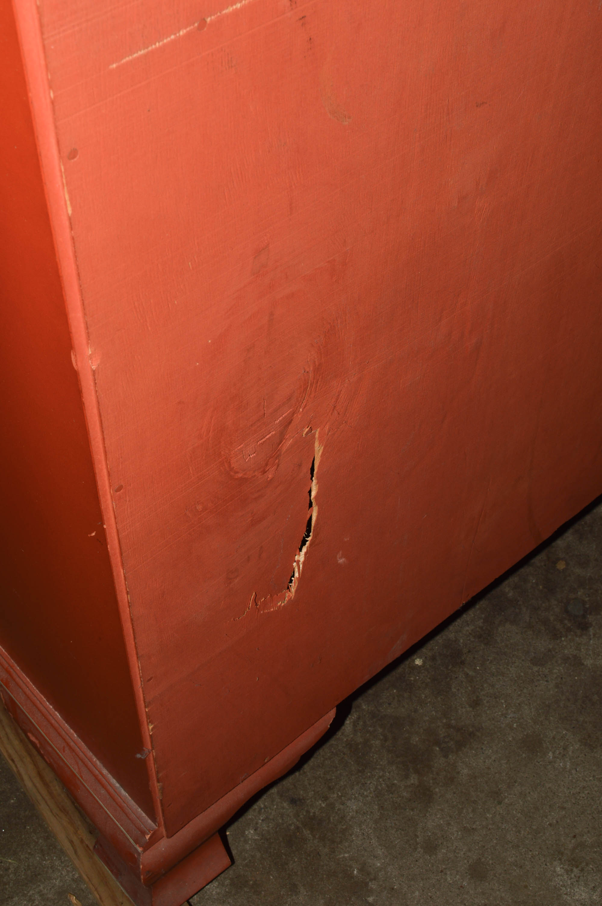 Cottage-Style Painted Secretary Desk With Twenty Drawers