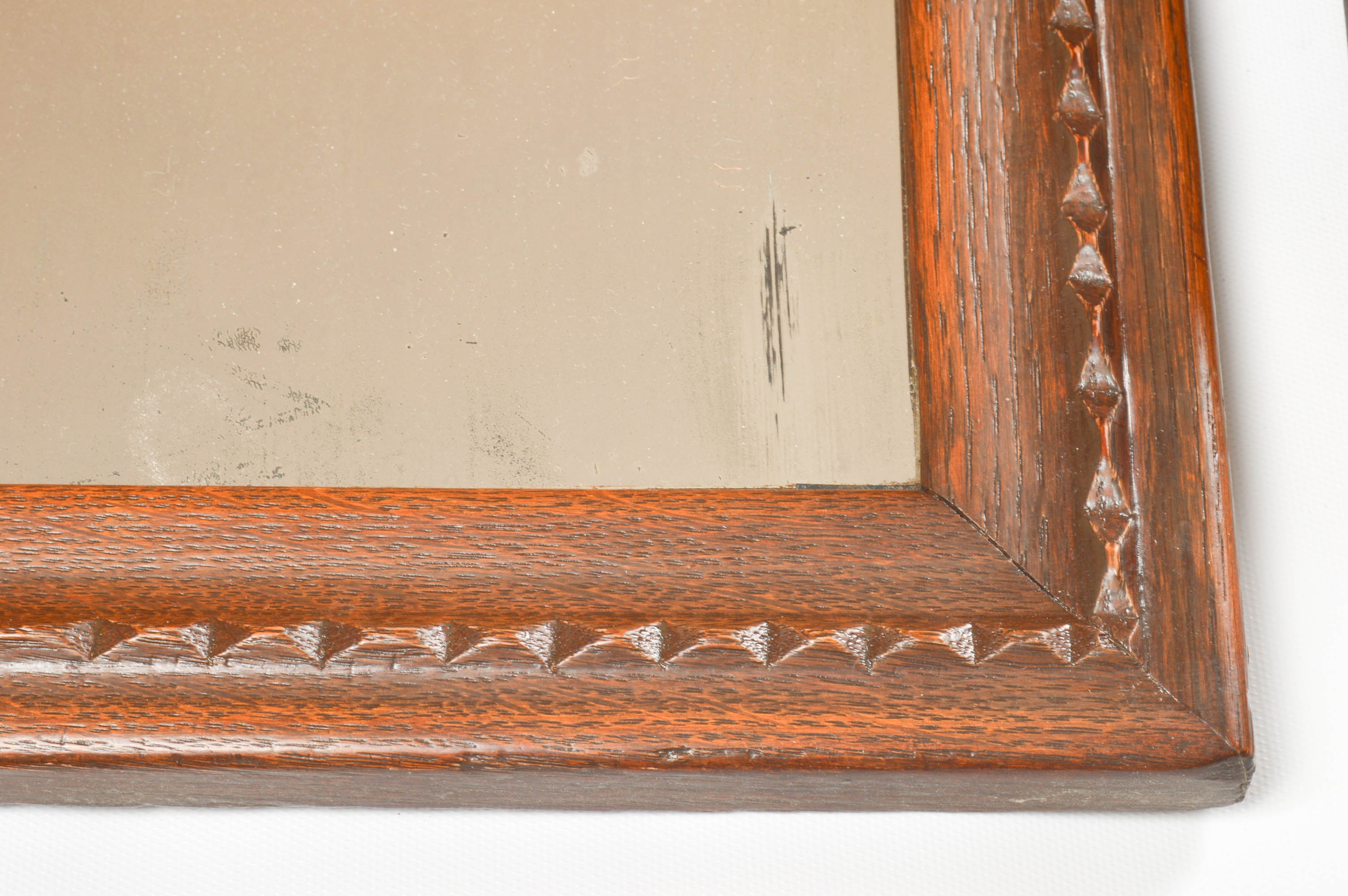 Antique Wall Mirrors with Hand-Tinted Photograph on Paper