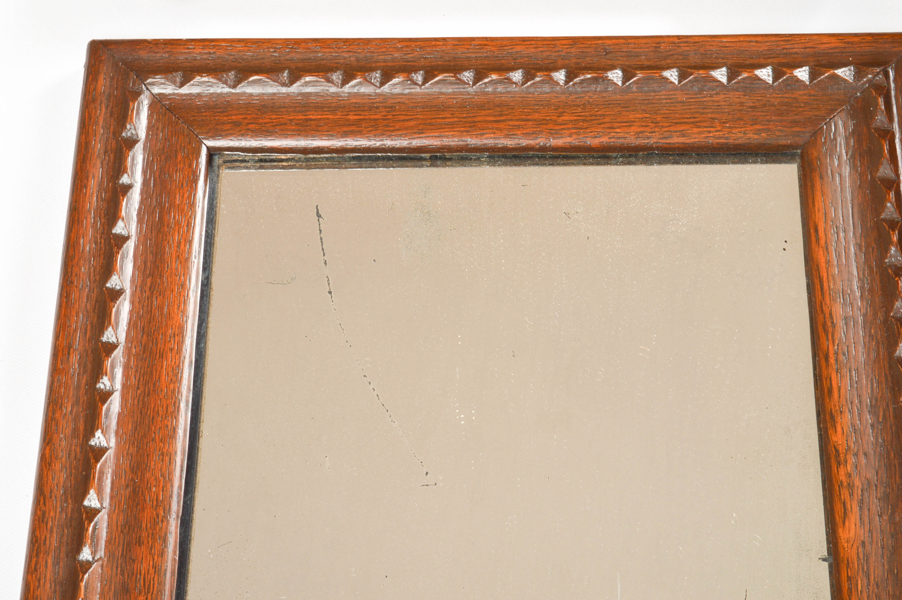 Antique Wall Mirrors with Hand-Tinted Photograph on Paper