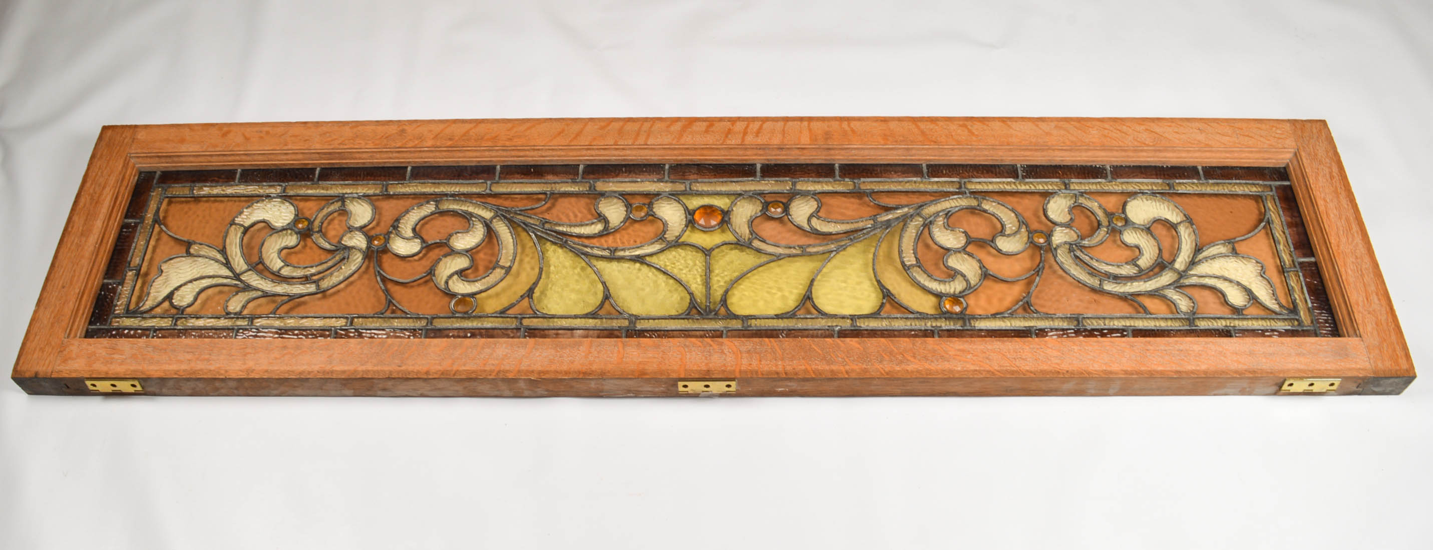 Architectural Salvage Leaded Stained Glass Window