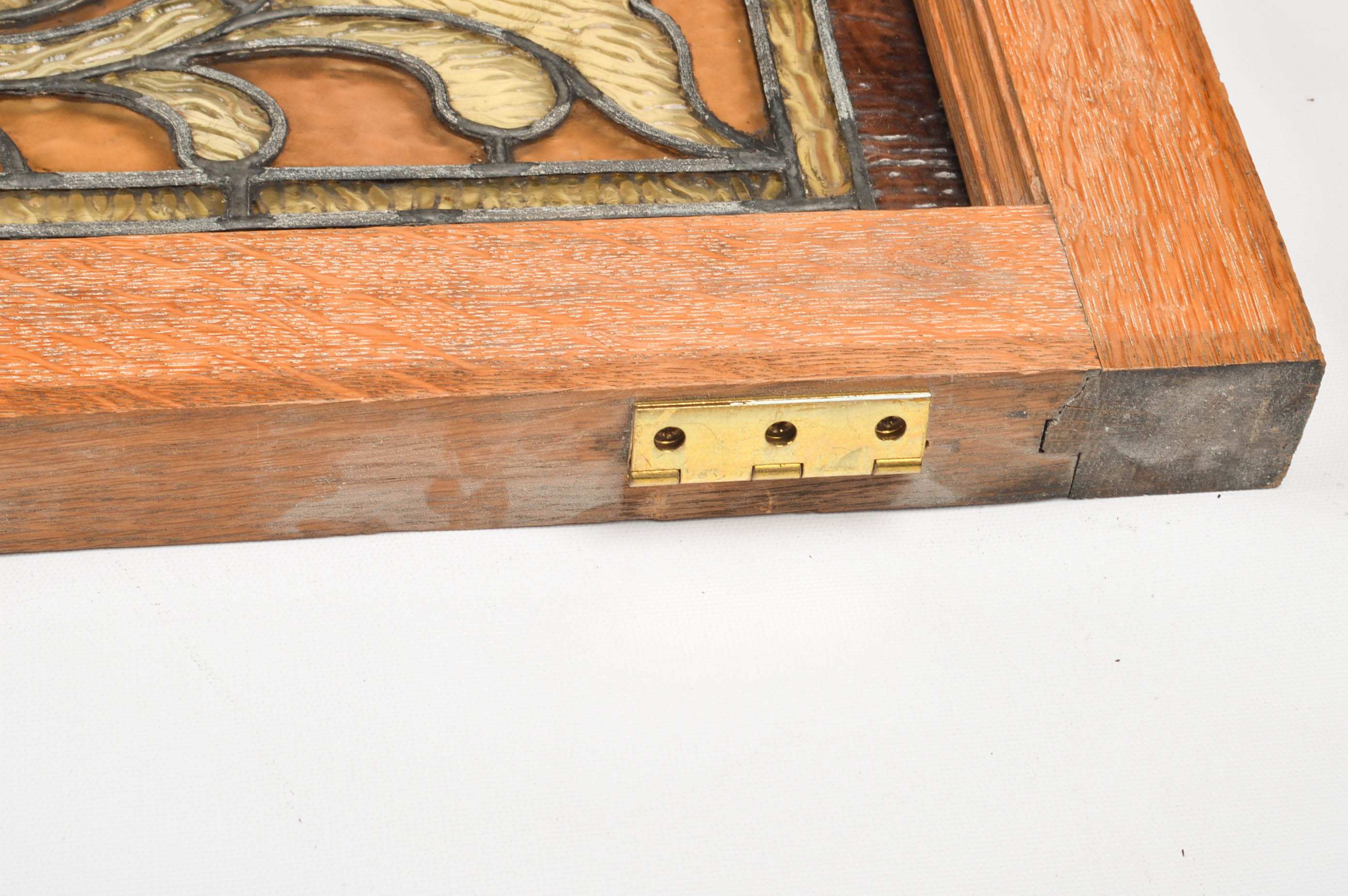 Architectural Salvage Leaded Stained Glass Window