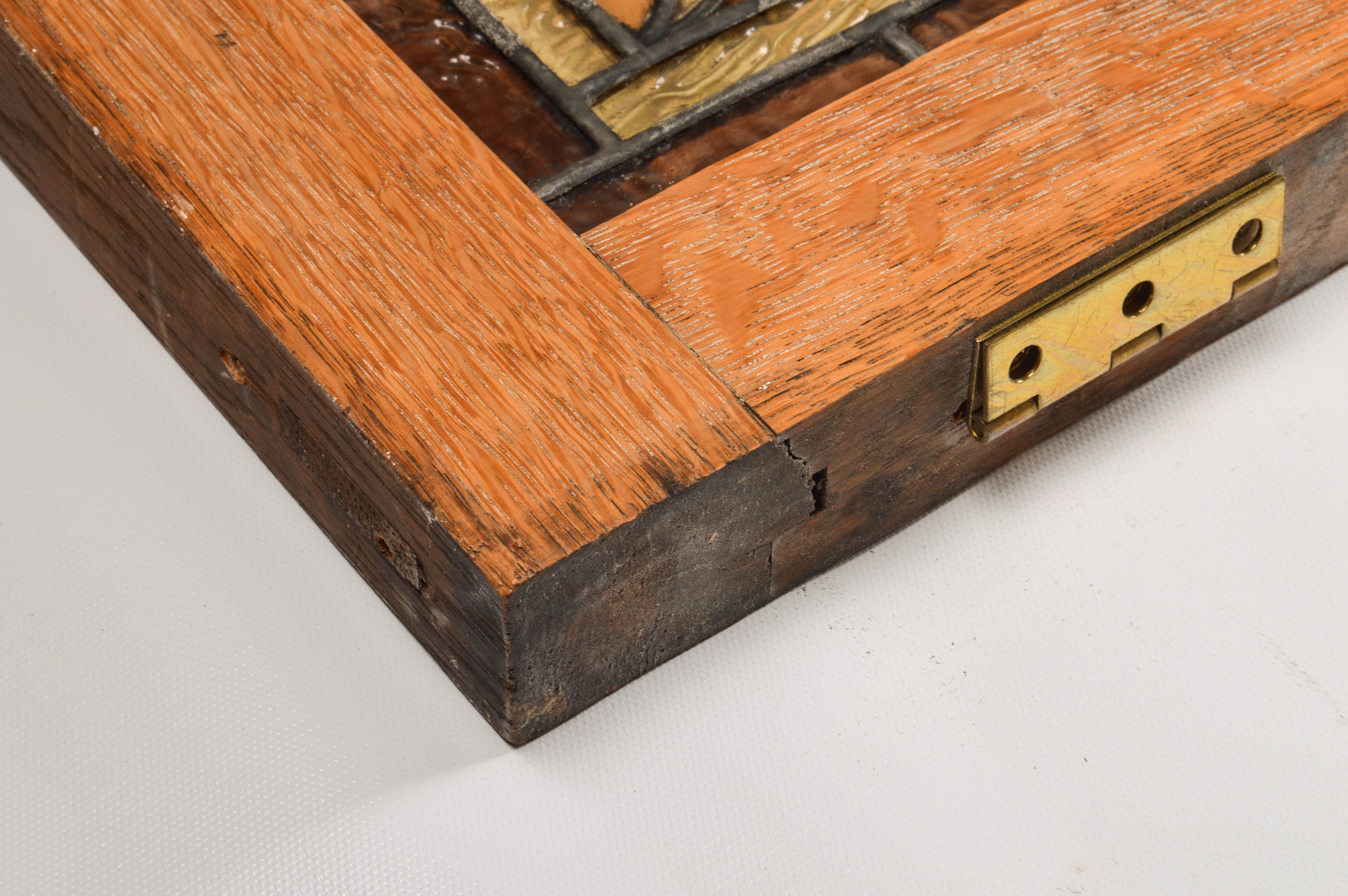 Architectural Salvage Leaded Stained Glass Window