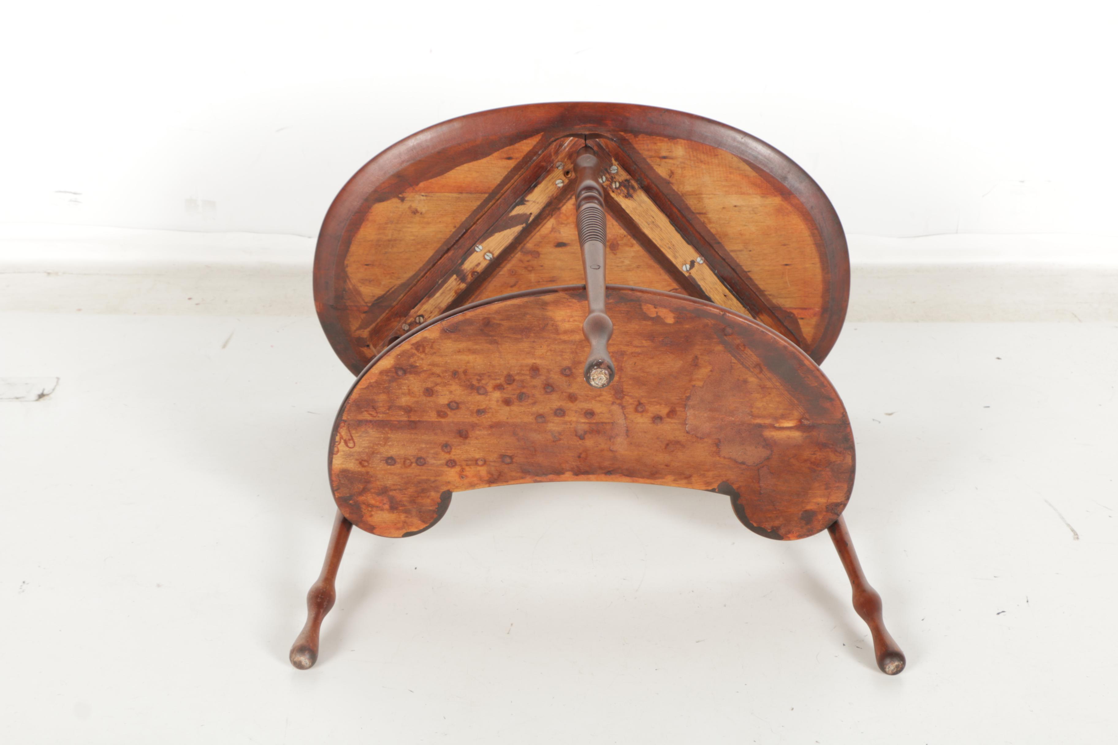 Vintage Reniform Two-Tier Accent Table