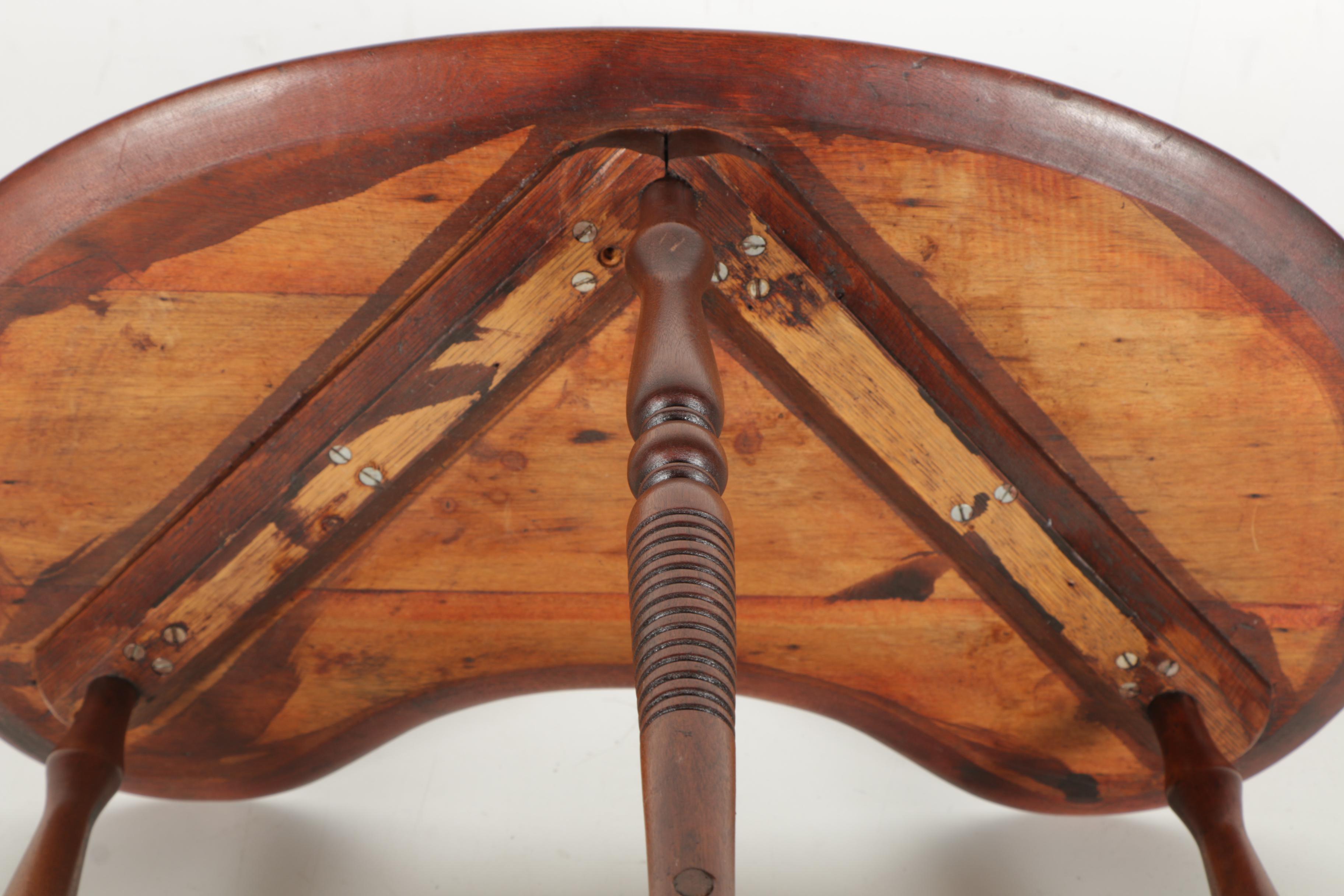 Vintage Reniform Two-Tier Accent Table