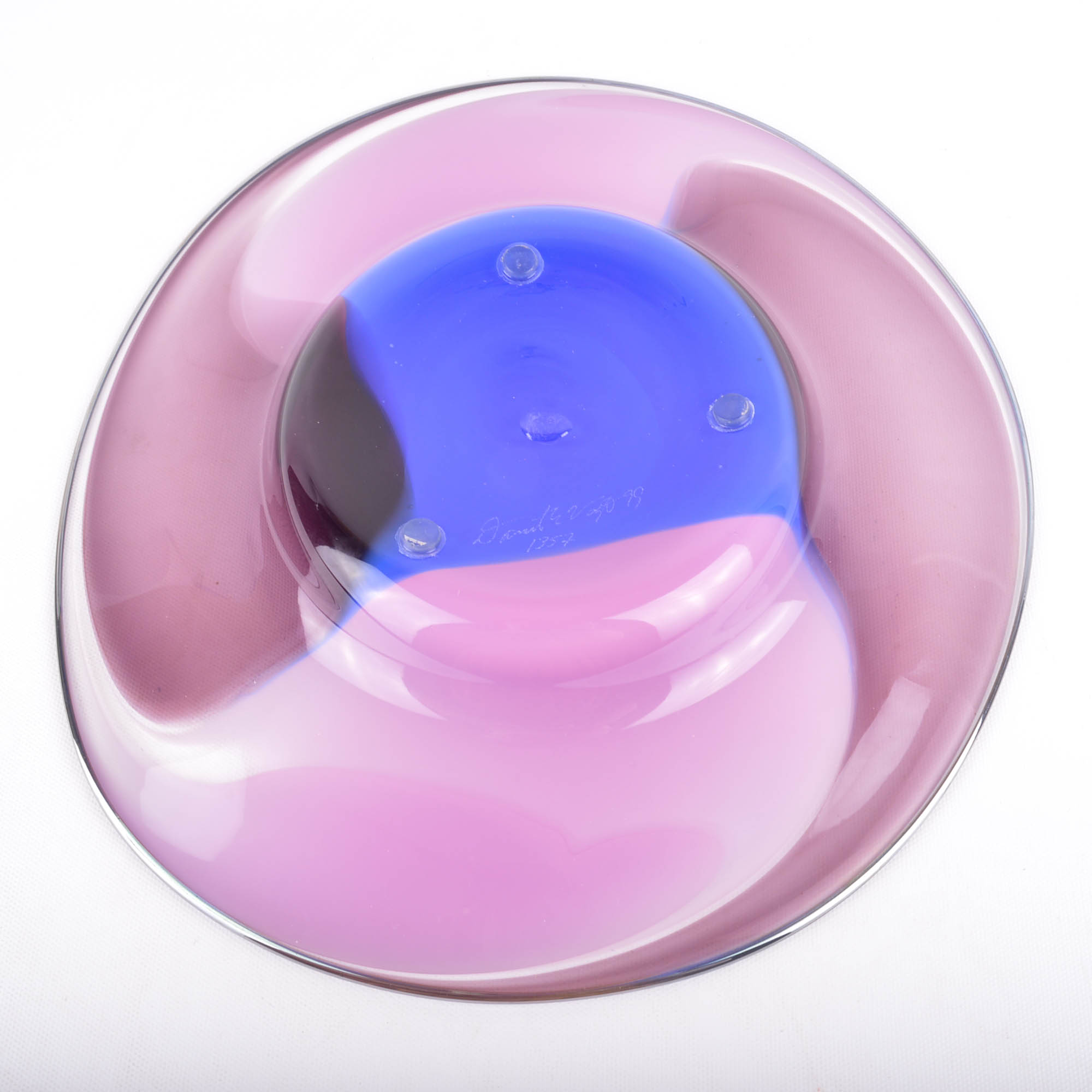 Signed Art Glass Bowl