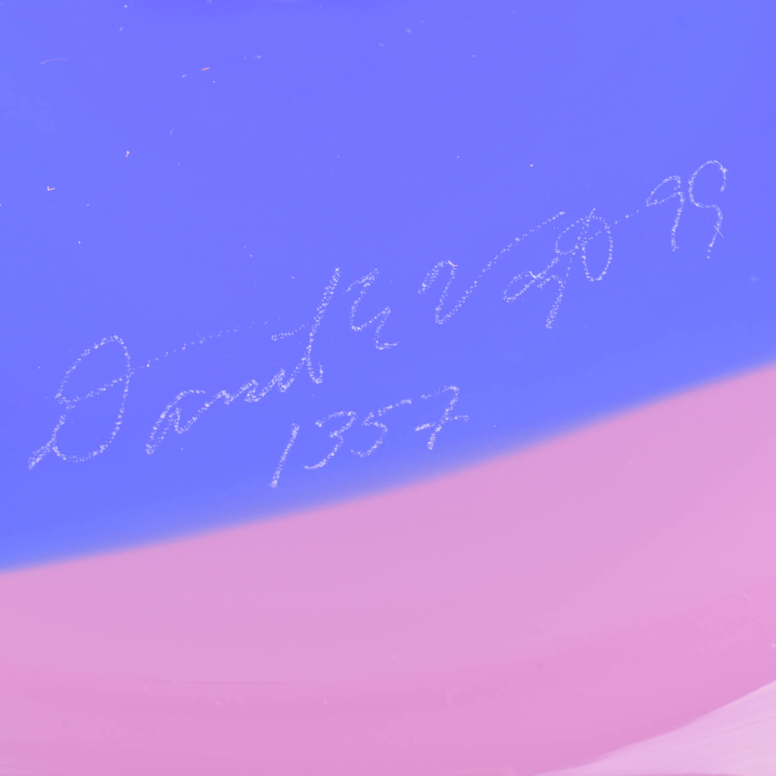 Signed Art Glass Bowl