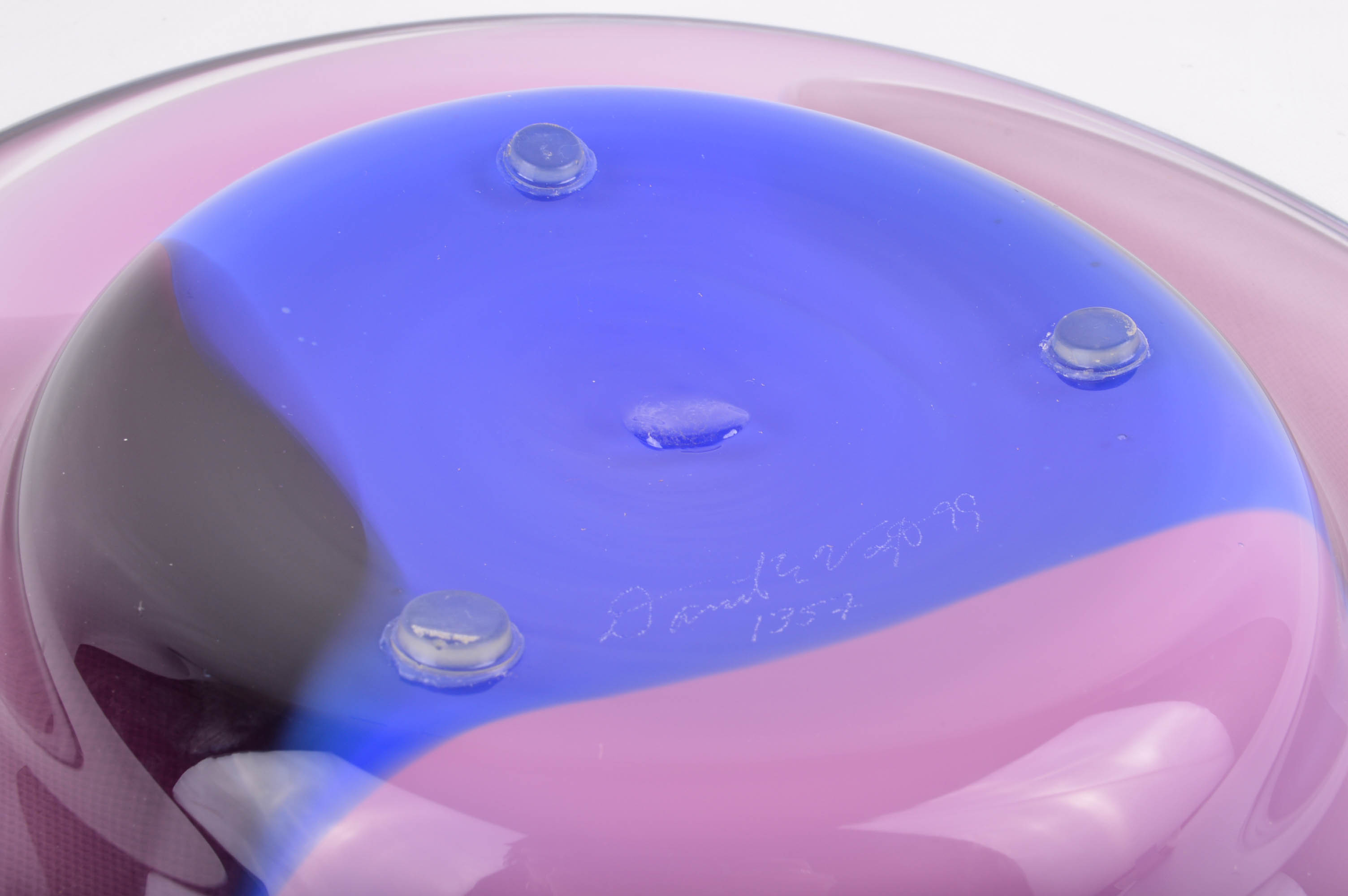 Signed Art Glass Bowl