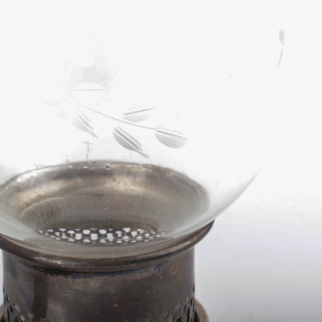 Two Pairs of Weighted Sterling Candleholders Including Hurricanes