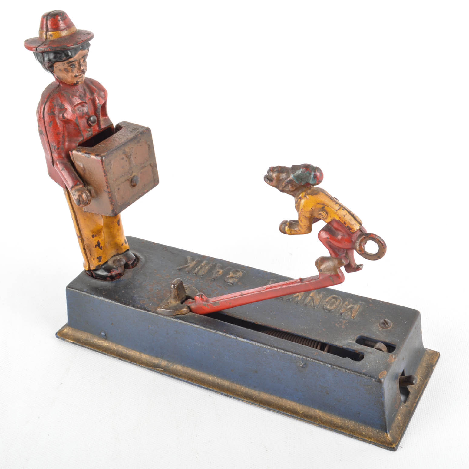 Vintage Cast Iron Mechanical Coin Bank