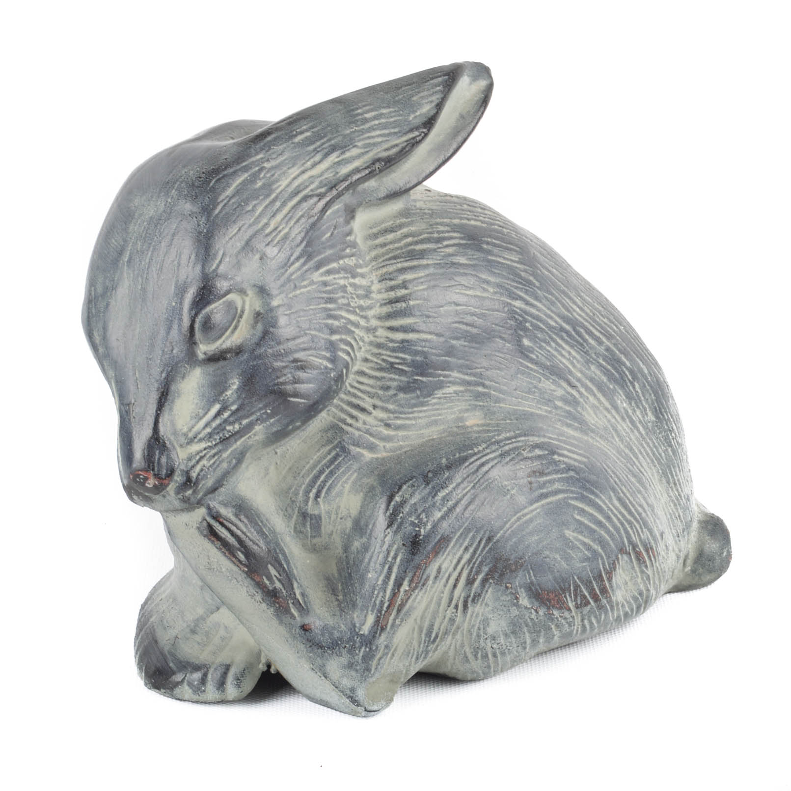 Cast Iron Rabbit Sculpture