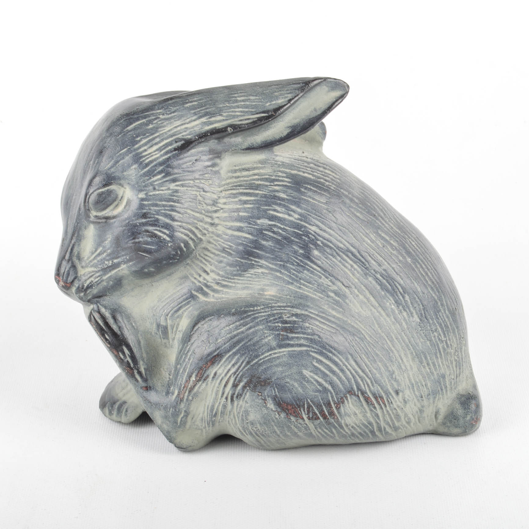 Cast Iron Rabbit Sculpture