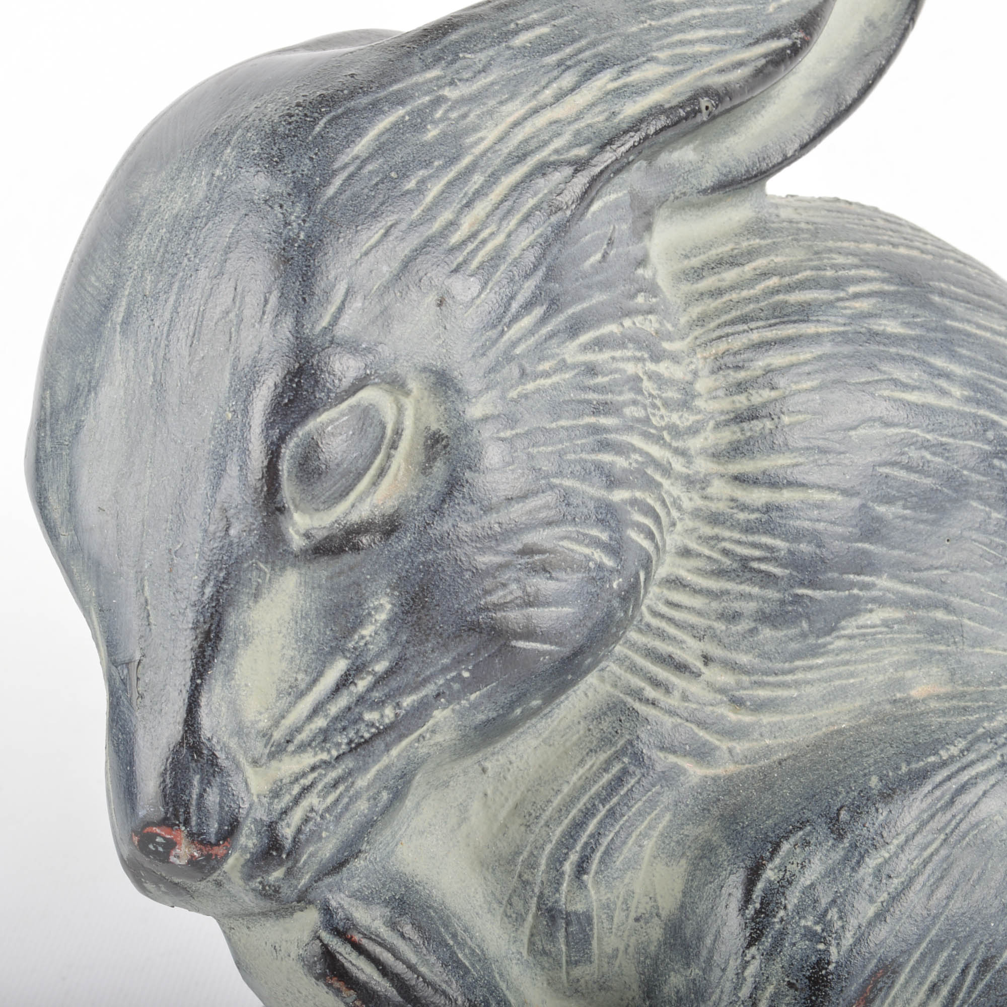 Cast Iron Rabbit Sculpture