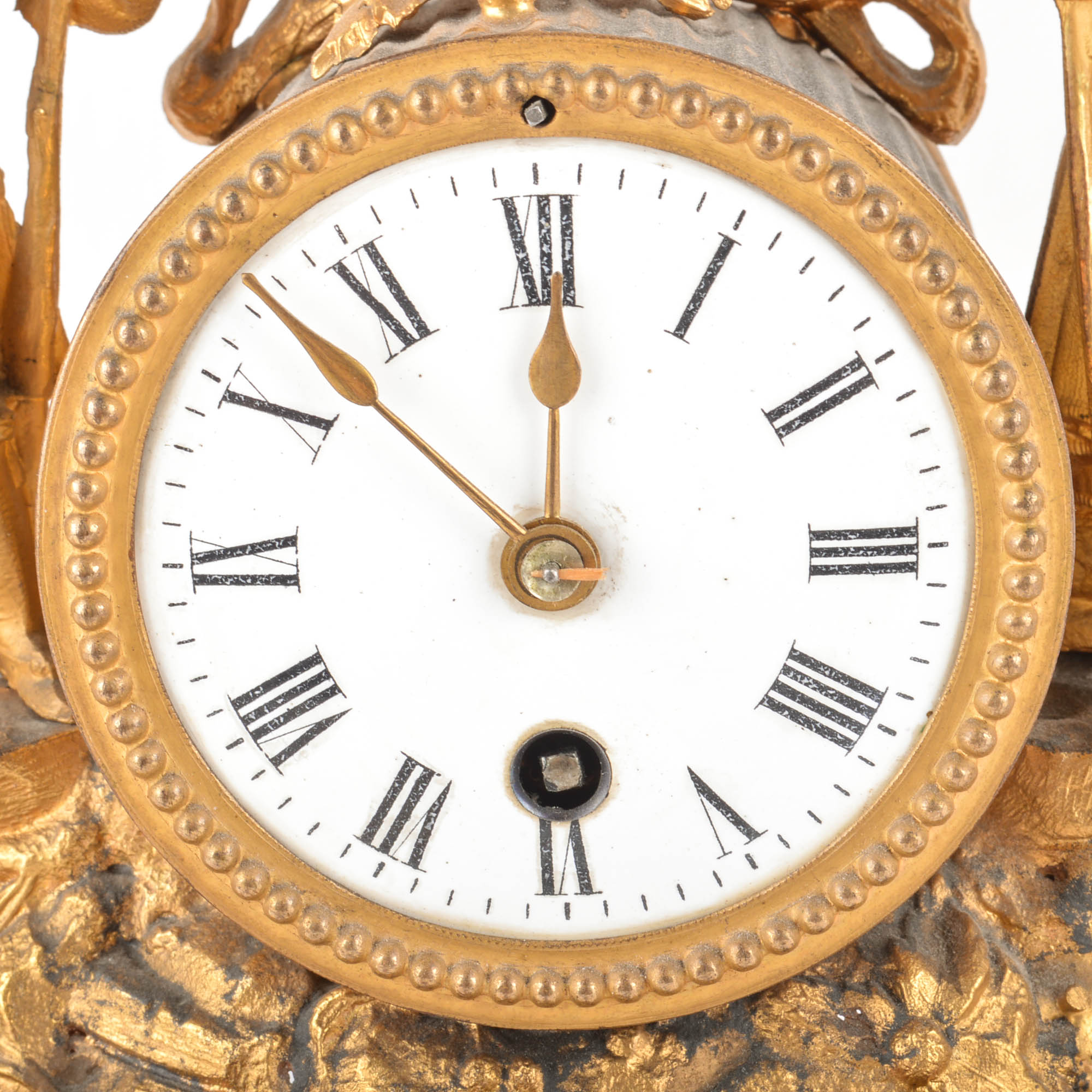 Two Vintage Ornamental Mantle Clocks