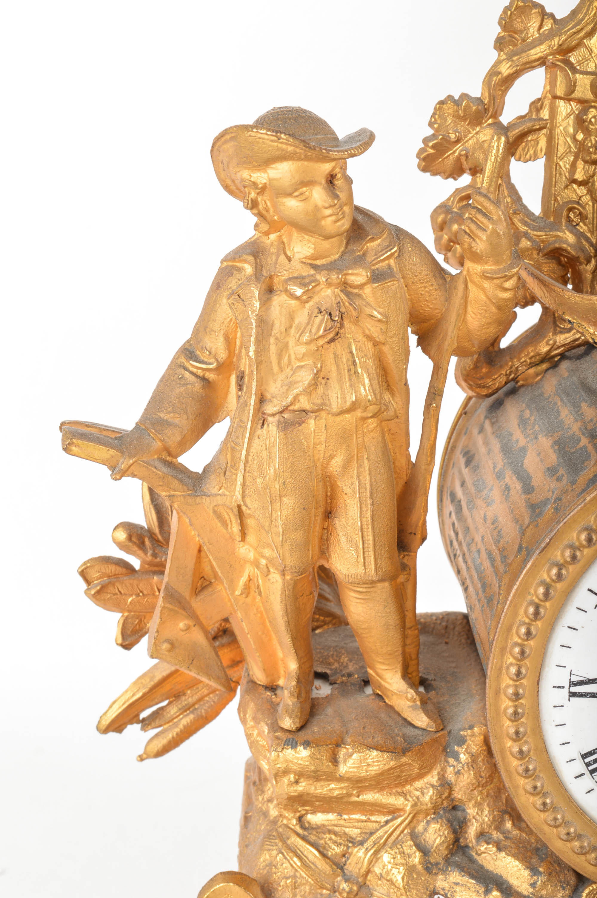 Two Vintage Ornamental Mantle Clocks