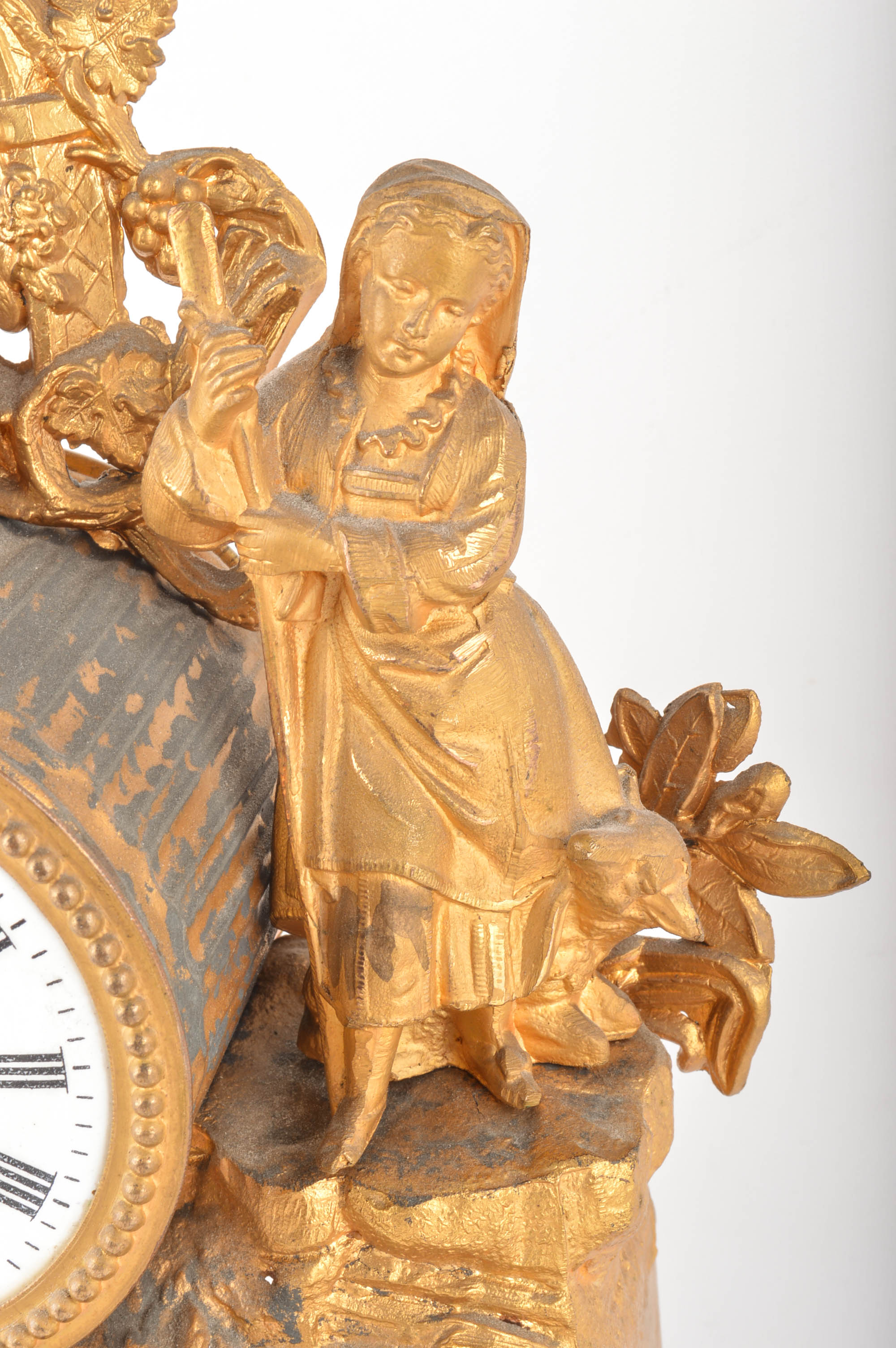 Two Vintage Ornamental Mantle Clocks