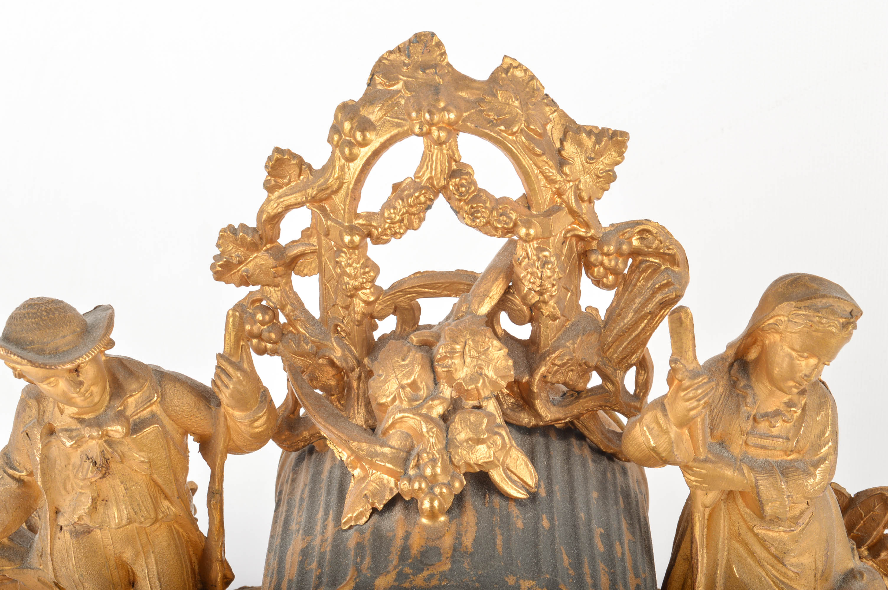 Two Vintage Ornamental Mantle Clocks