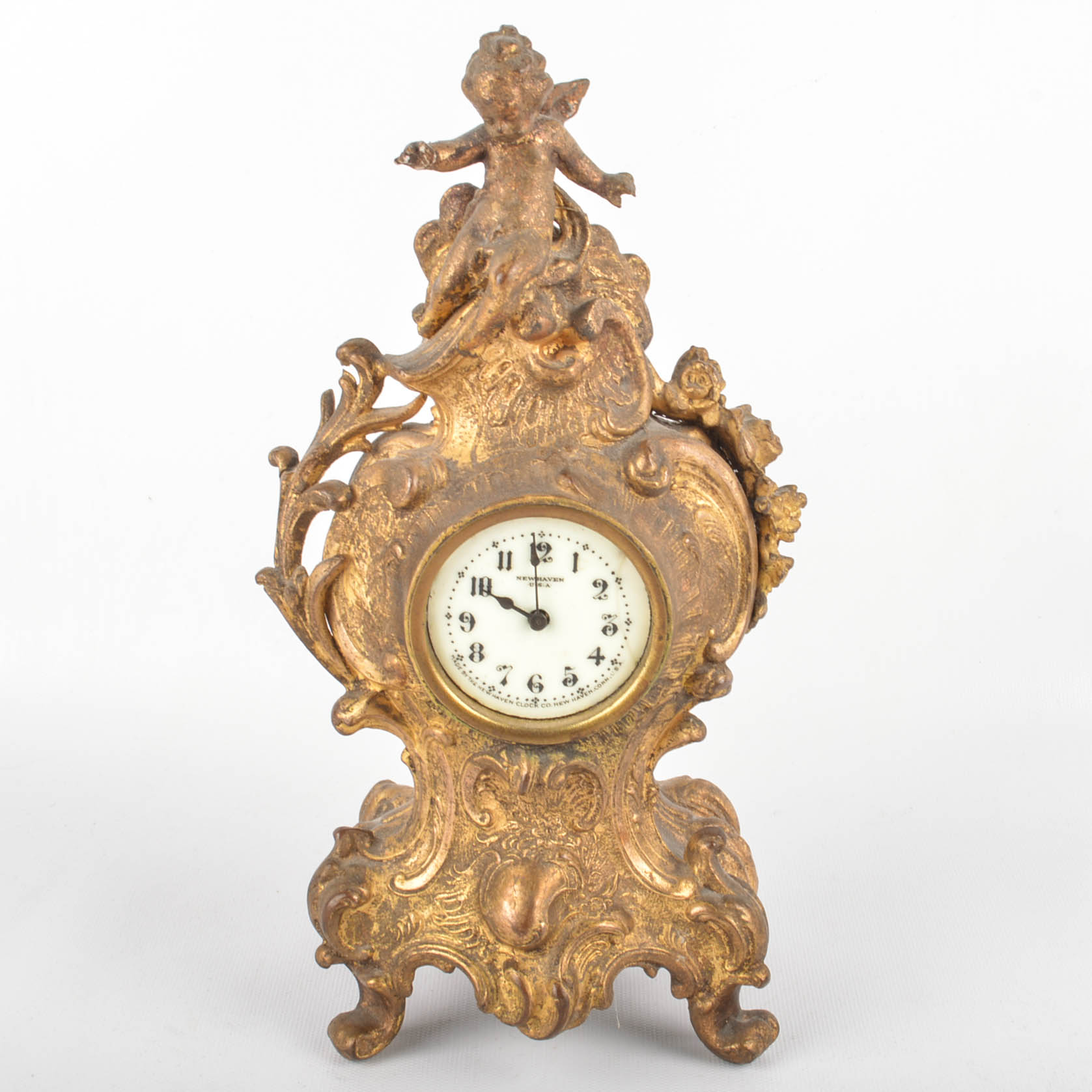 Two Vintage Ornamental Mantle Clocks