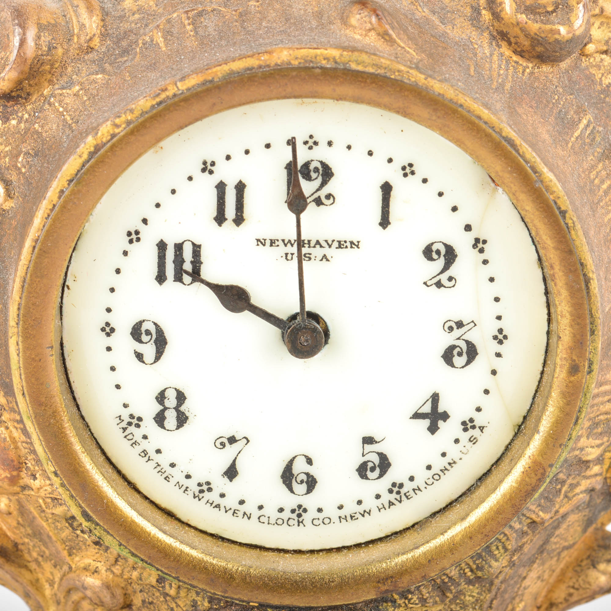 Two Vintage Ornamental Mantle Clocks