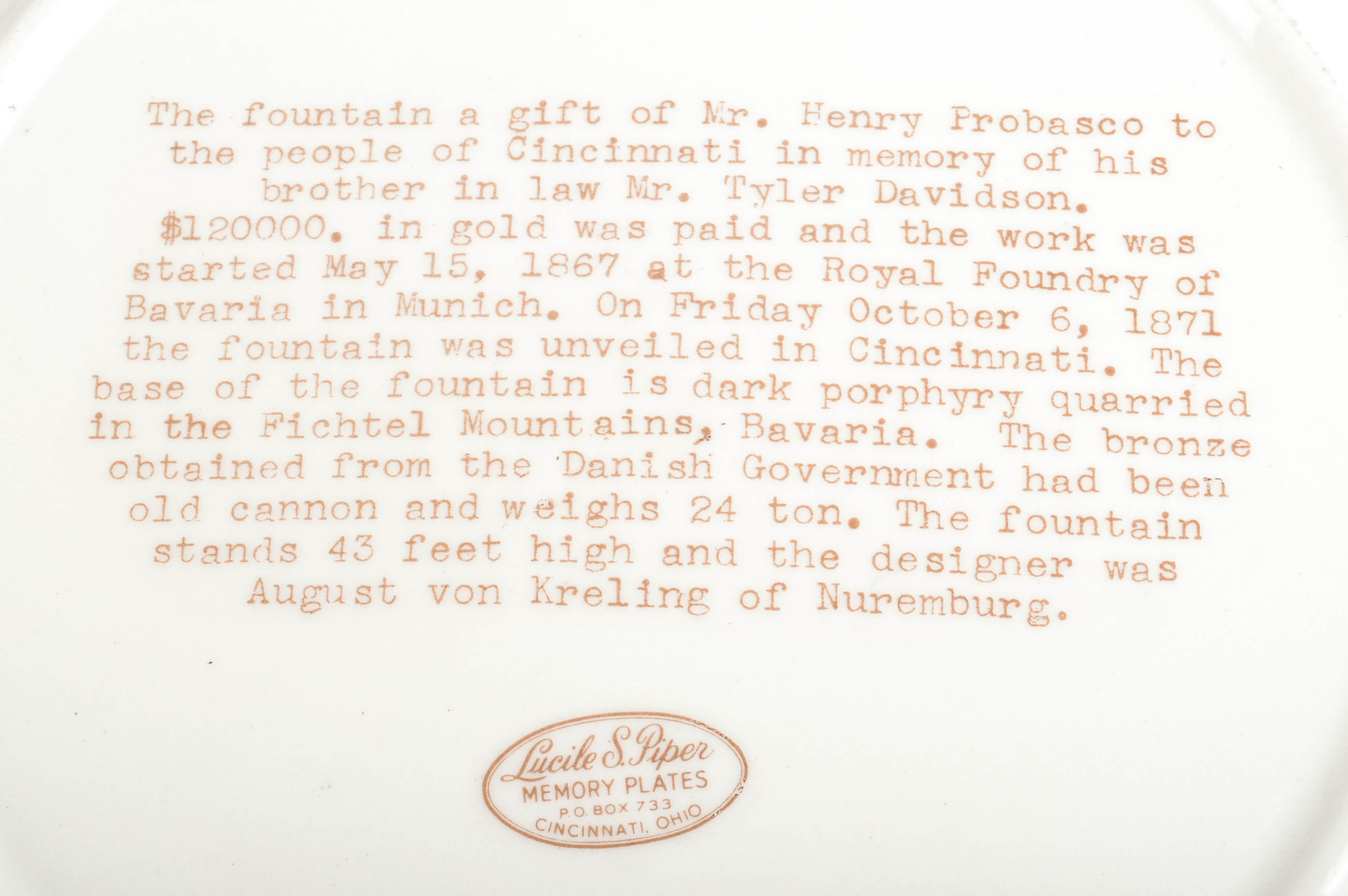 Cincinnati Memorabilia