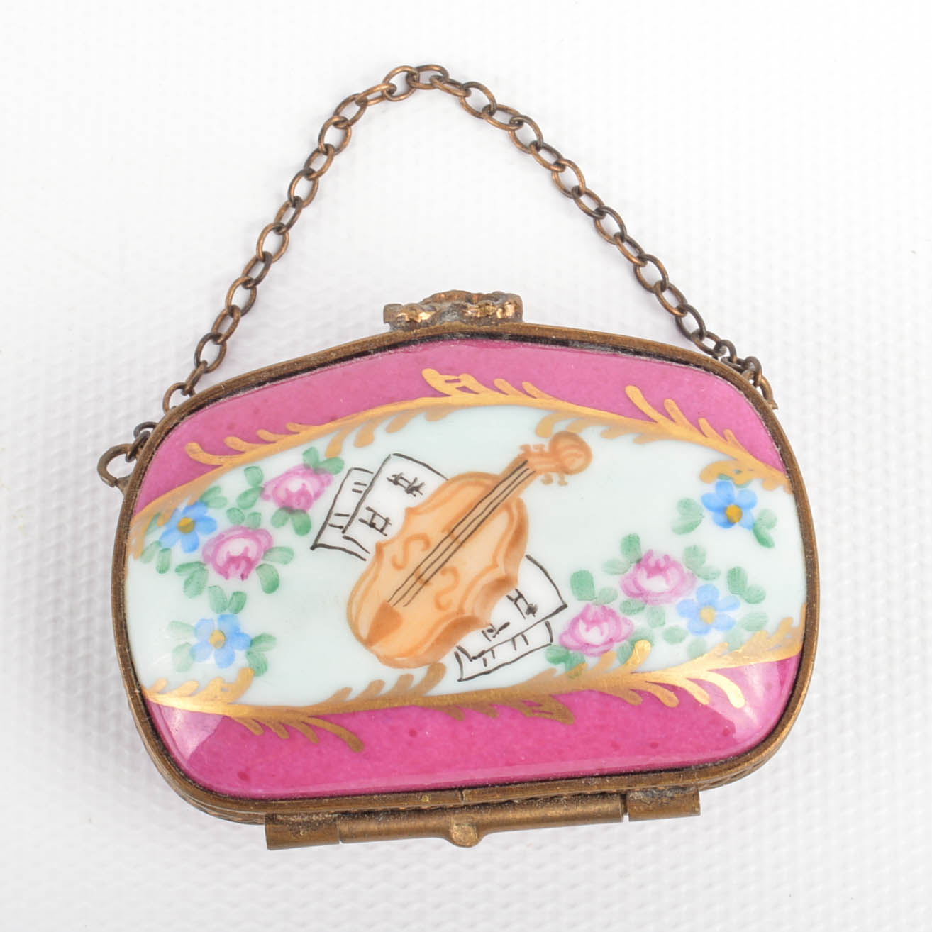 Limoges Trinket Box With Wire Display