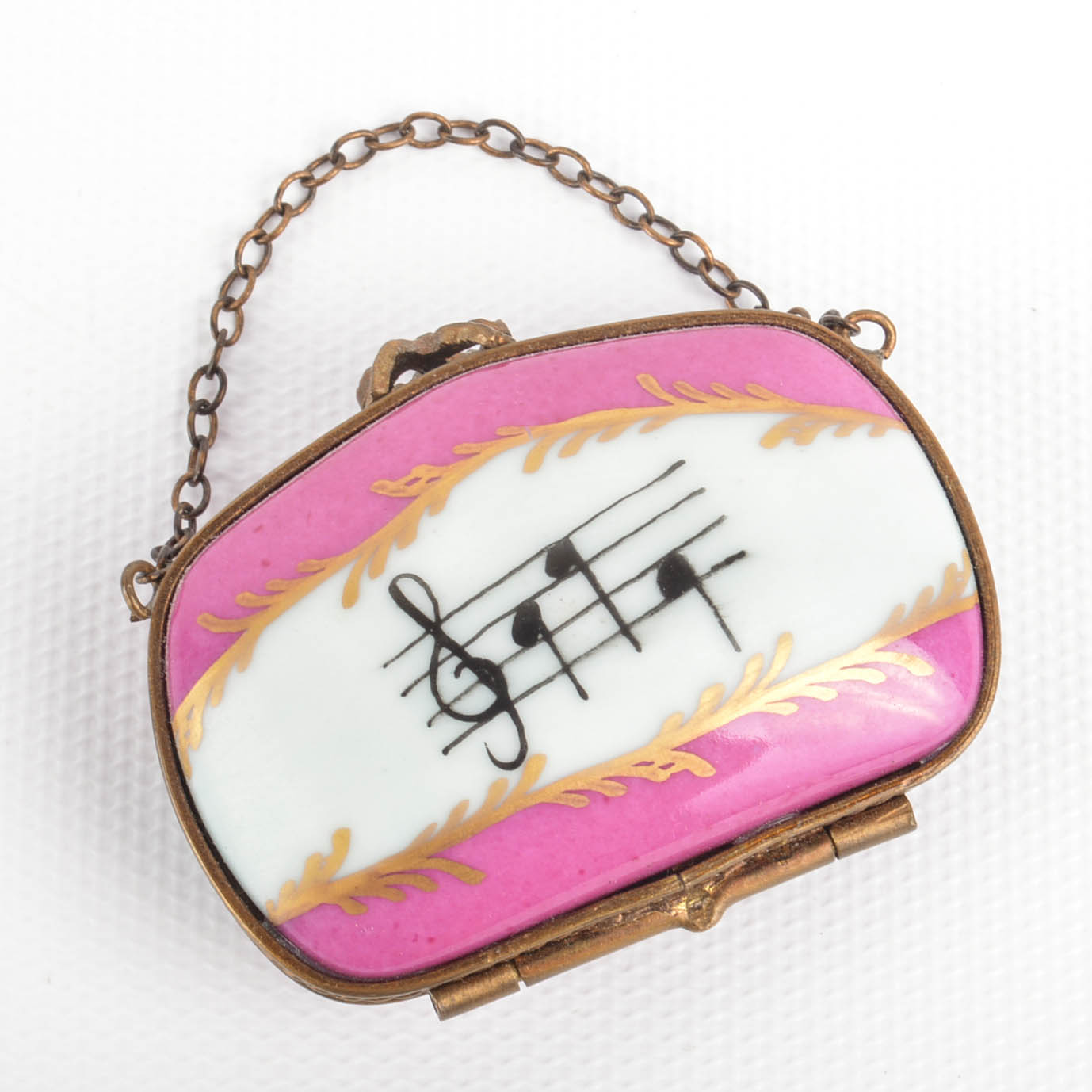 Limoges Trinket Box With Wire Display