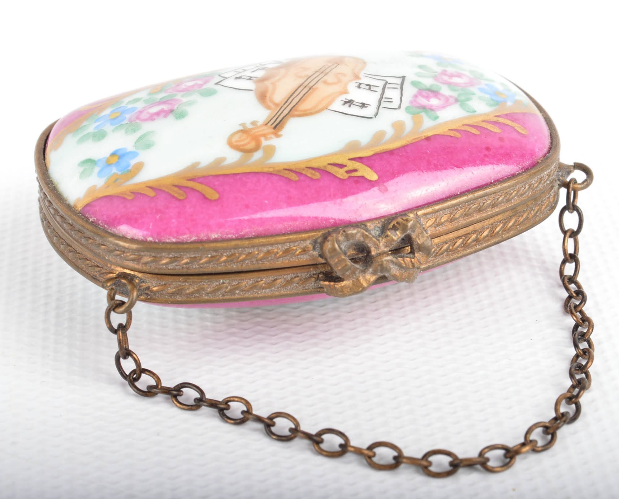 Limoges Trinket Box With Wire Display