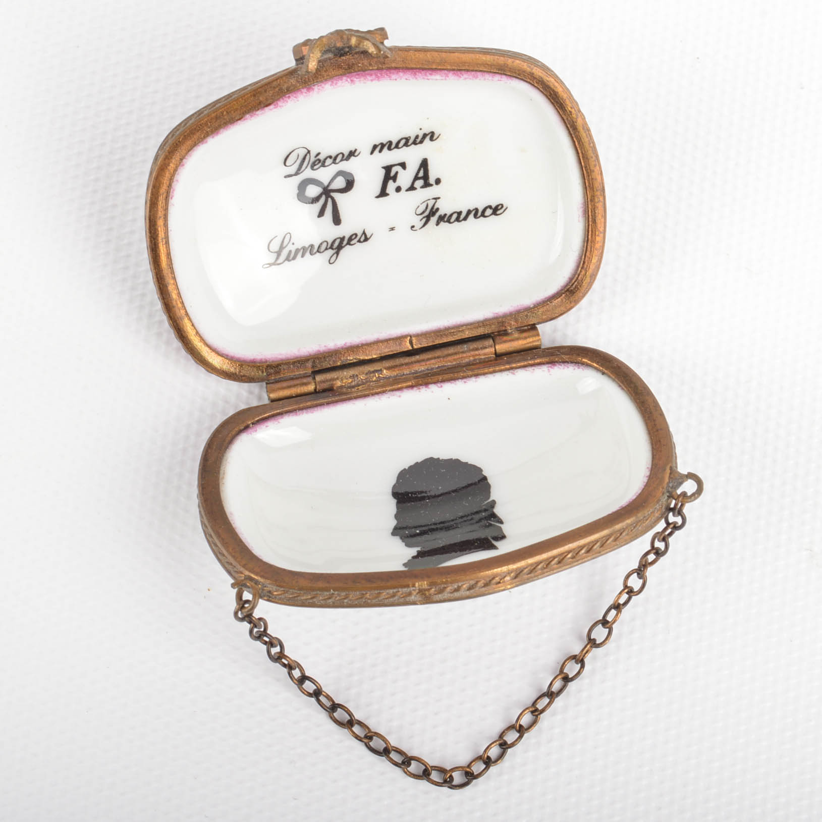 Limoges Trinket Box With Wire Display