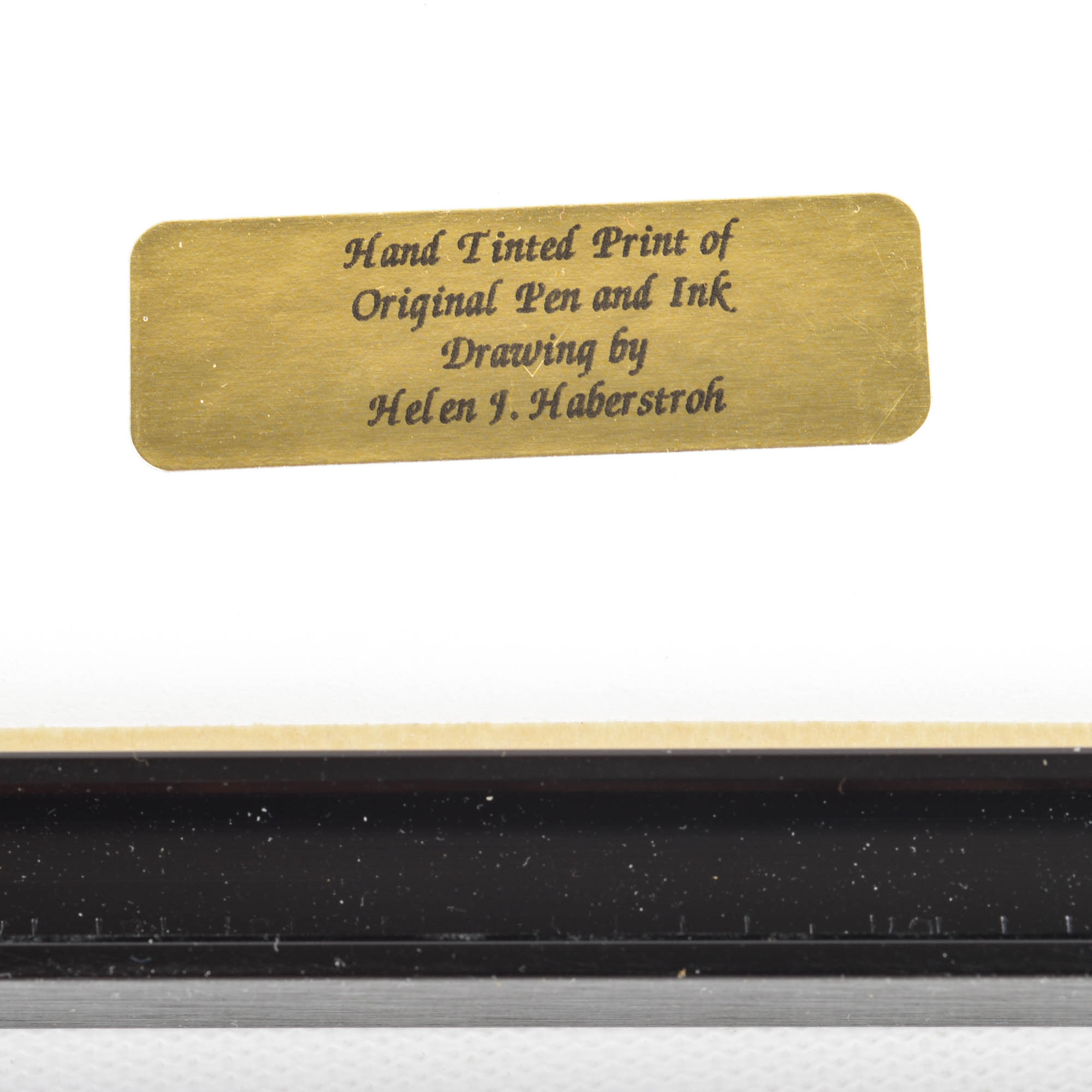 Helen Haberstroh Hand-Tinted Print "French House - French Park"