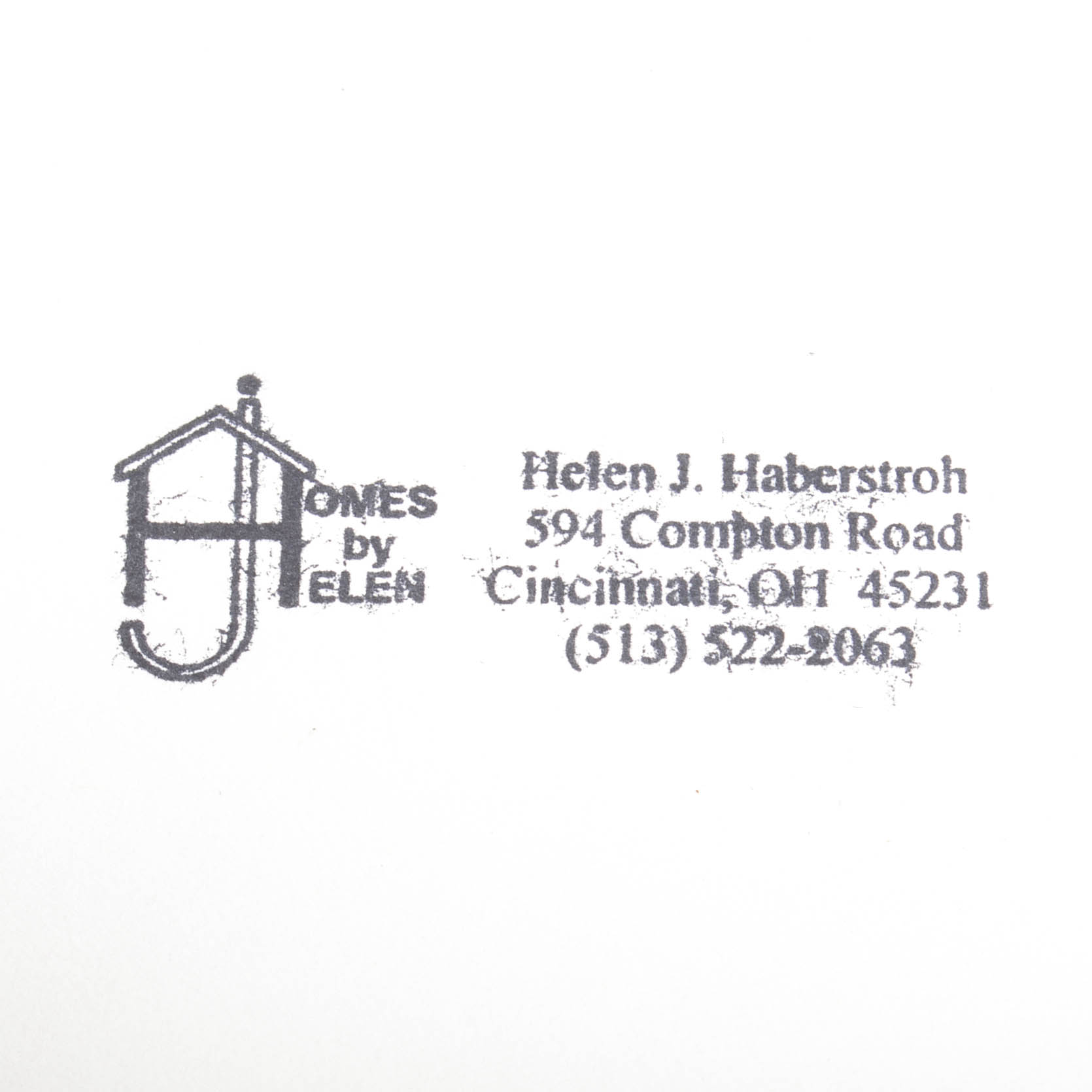 Helen Haberstroh Hand-Tinted Print "French House - French Park"